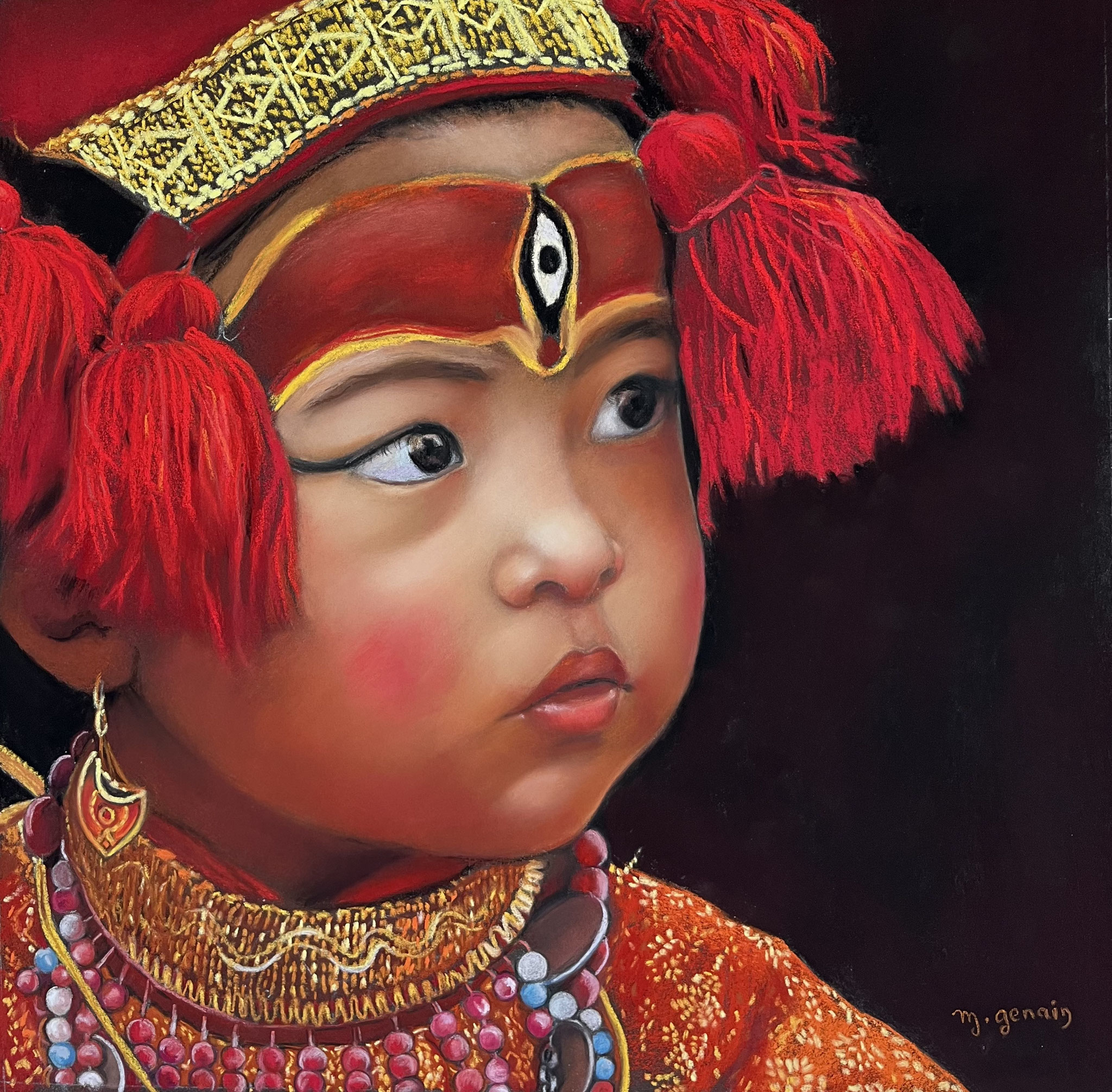 Bijou d'enfance 50 x 50 cm