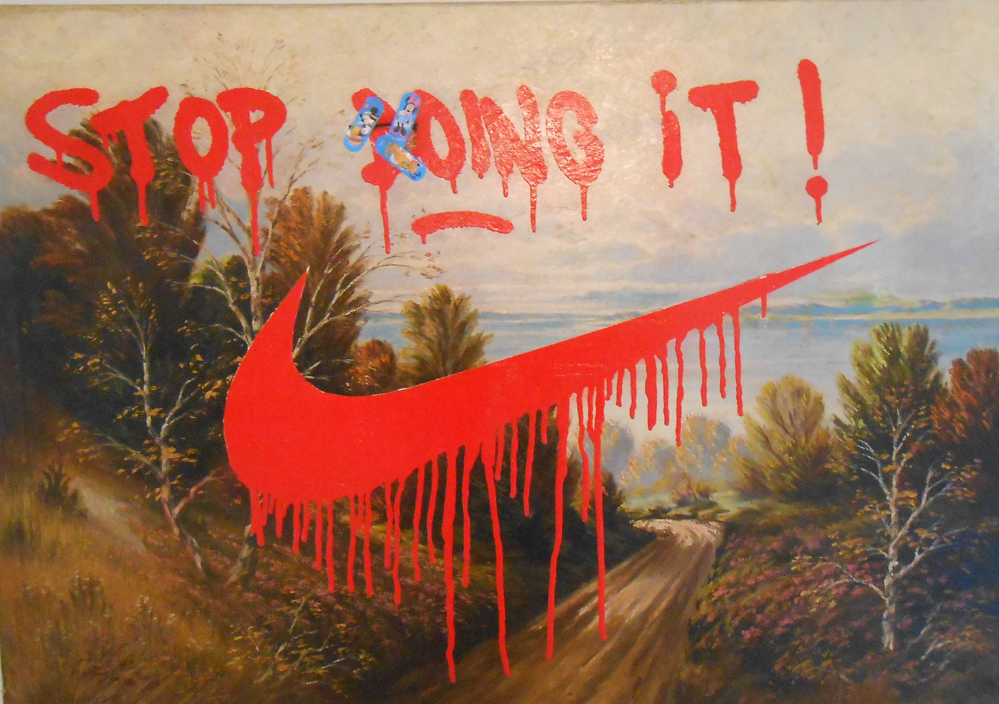 Felix Pensel /  Stop...  /  80 x 100 cm    auf Anfrage