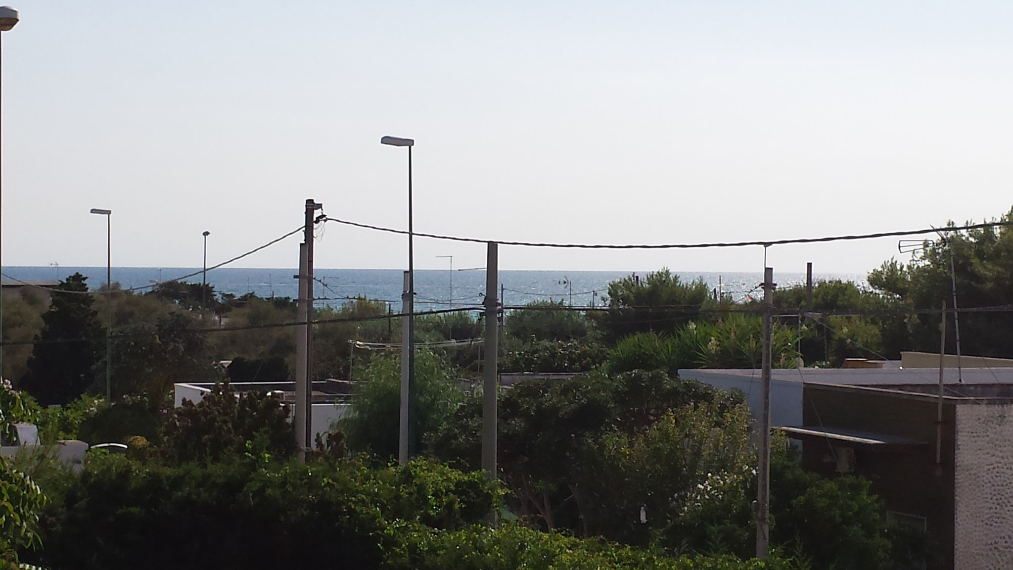 Distanza dal mare (foto scattata dalla terrazza)