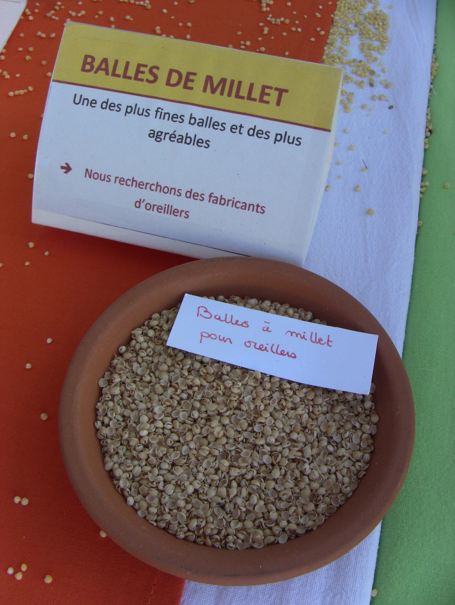 Balles de millet pour coussins