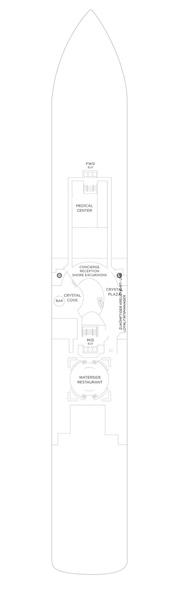 Crystal Cruises Serenity Deckplan Deck 5