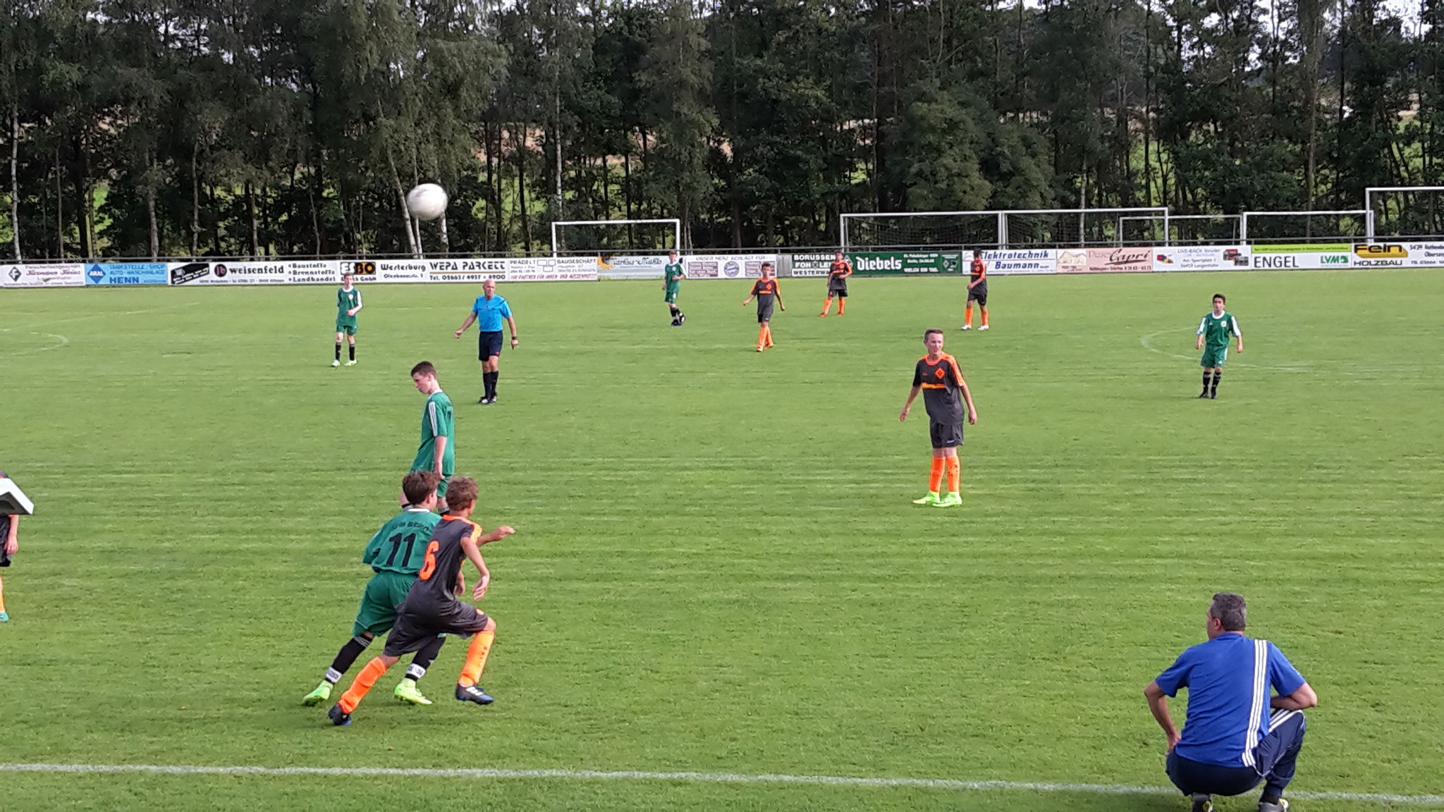 Erstes Spiel mit dem Bezirksligateam beim Testspiel in Rothenbach gegen die SG Betzdorf(2:4)