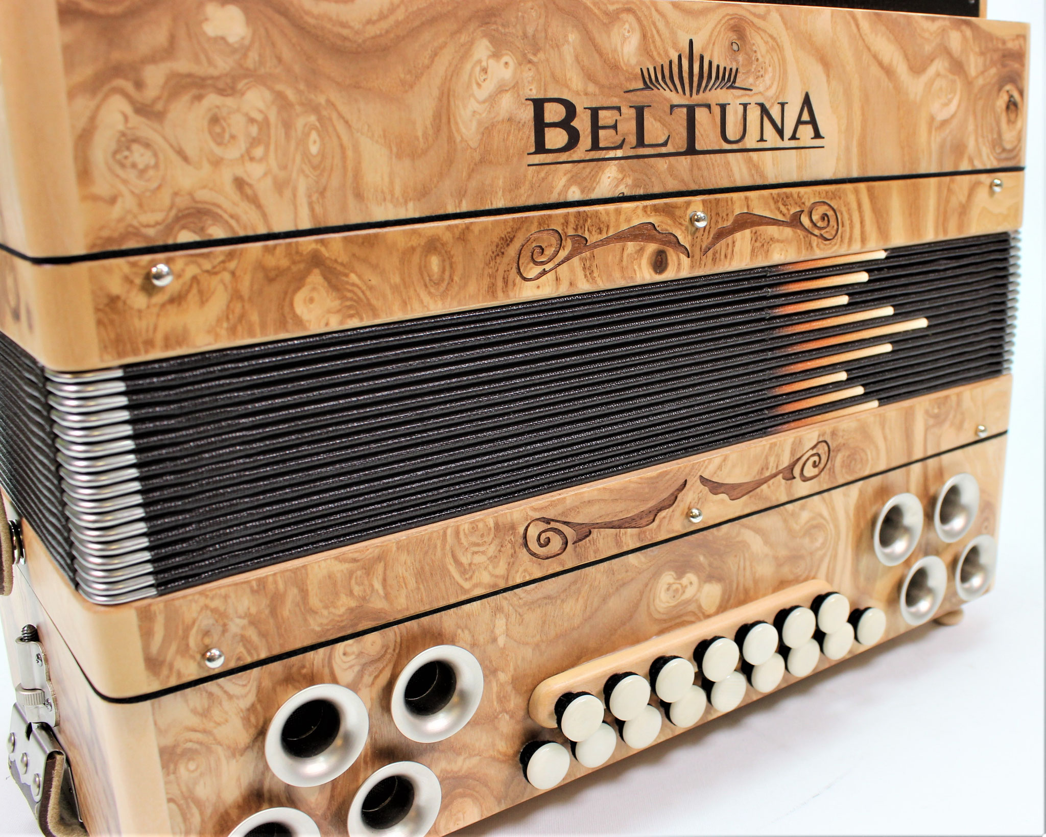 Steirische Harmonika BELTUNA Alpstar IV D Exklusiv Fly Olive matt, Michlbauer