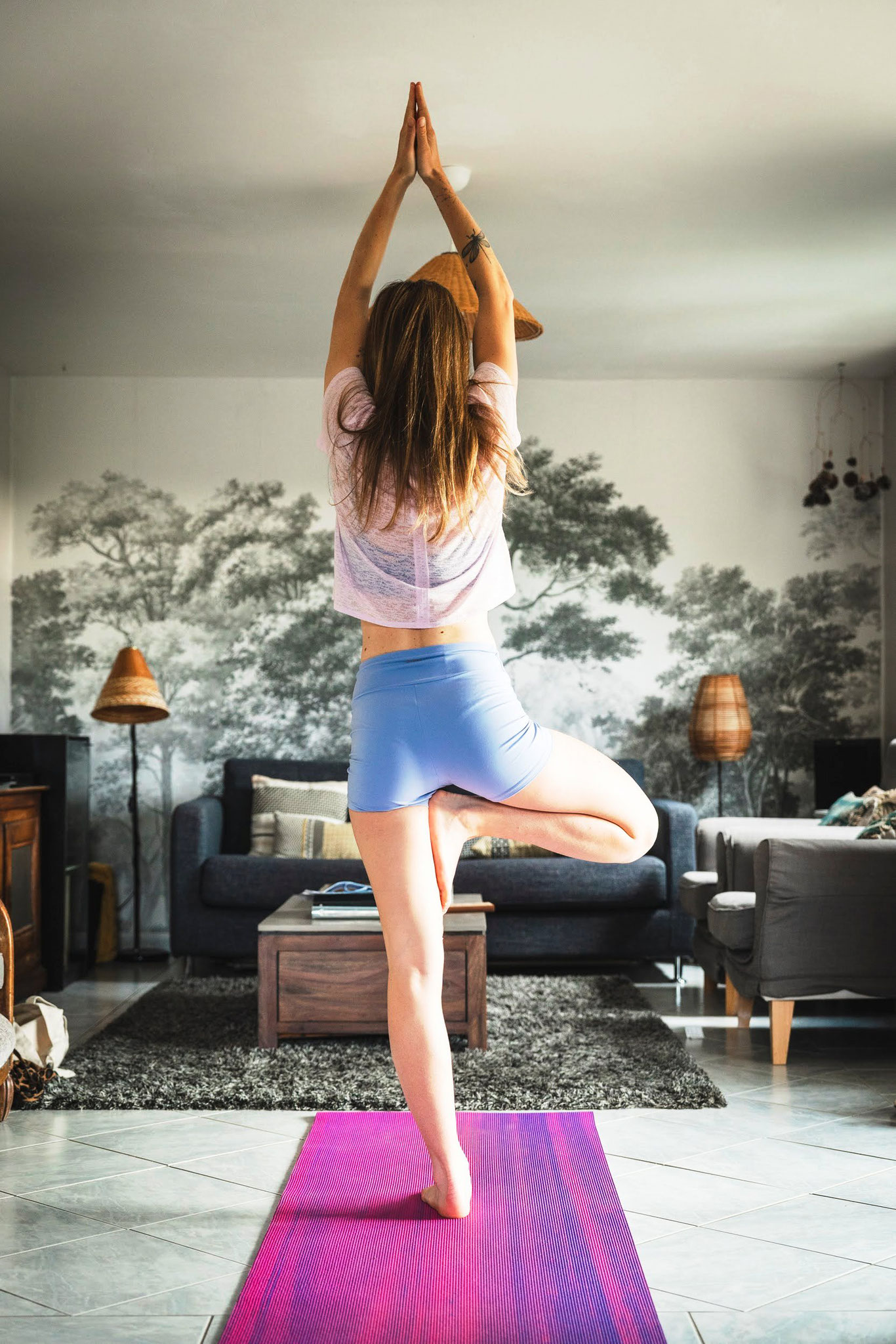 Kit de yoga dans la maison 