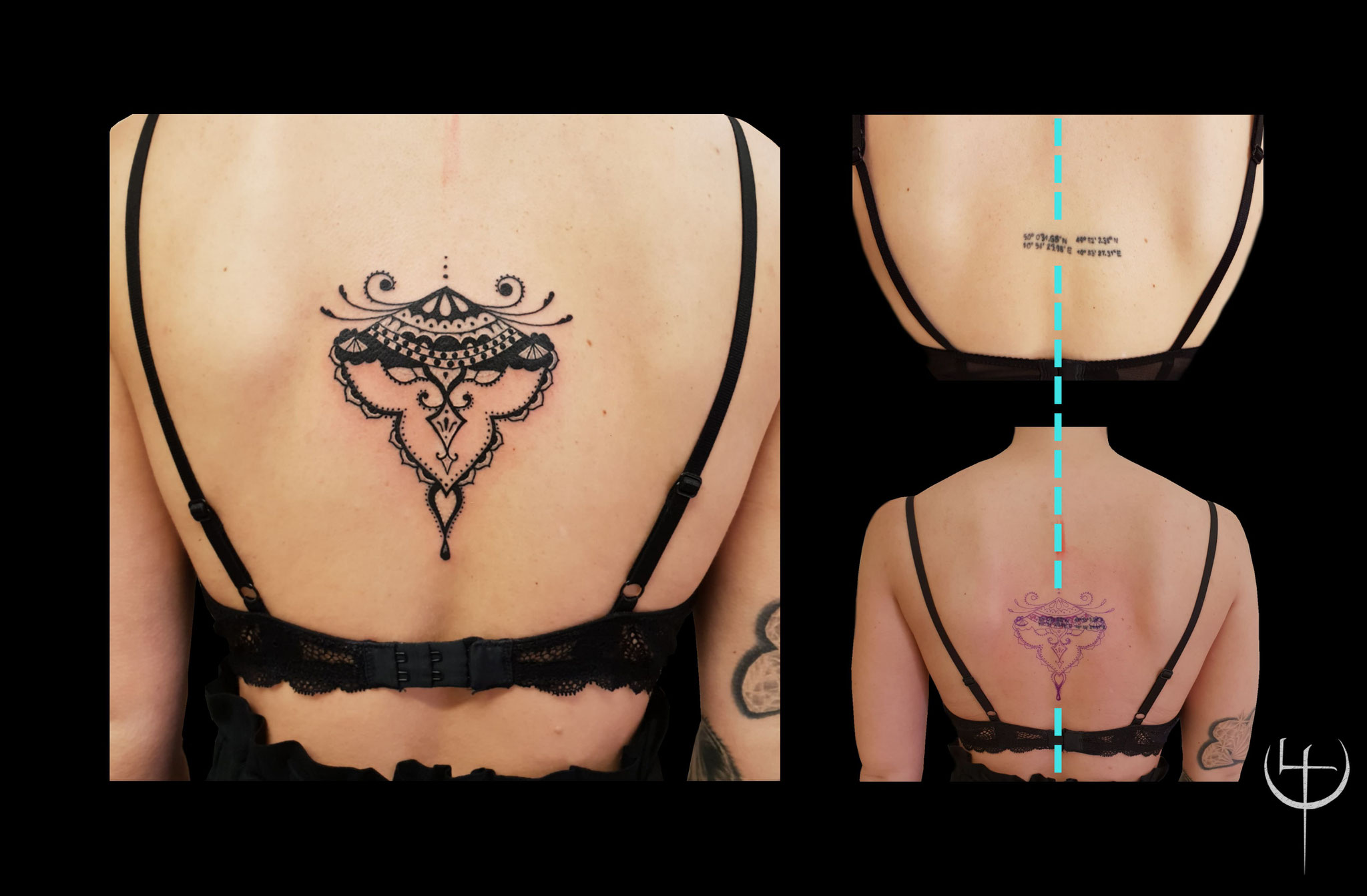 Cover up, feminine, Rücken,