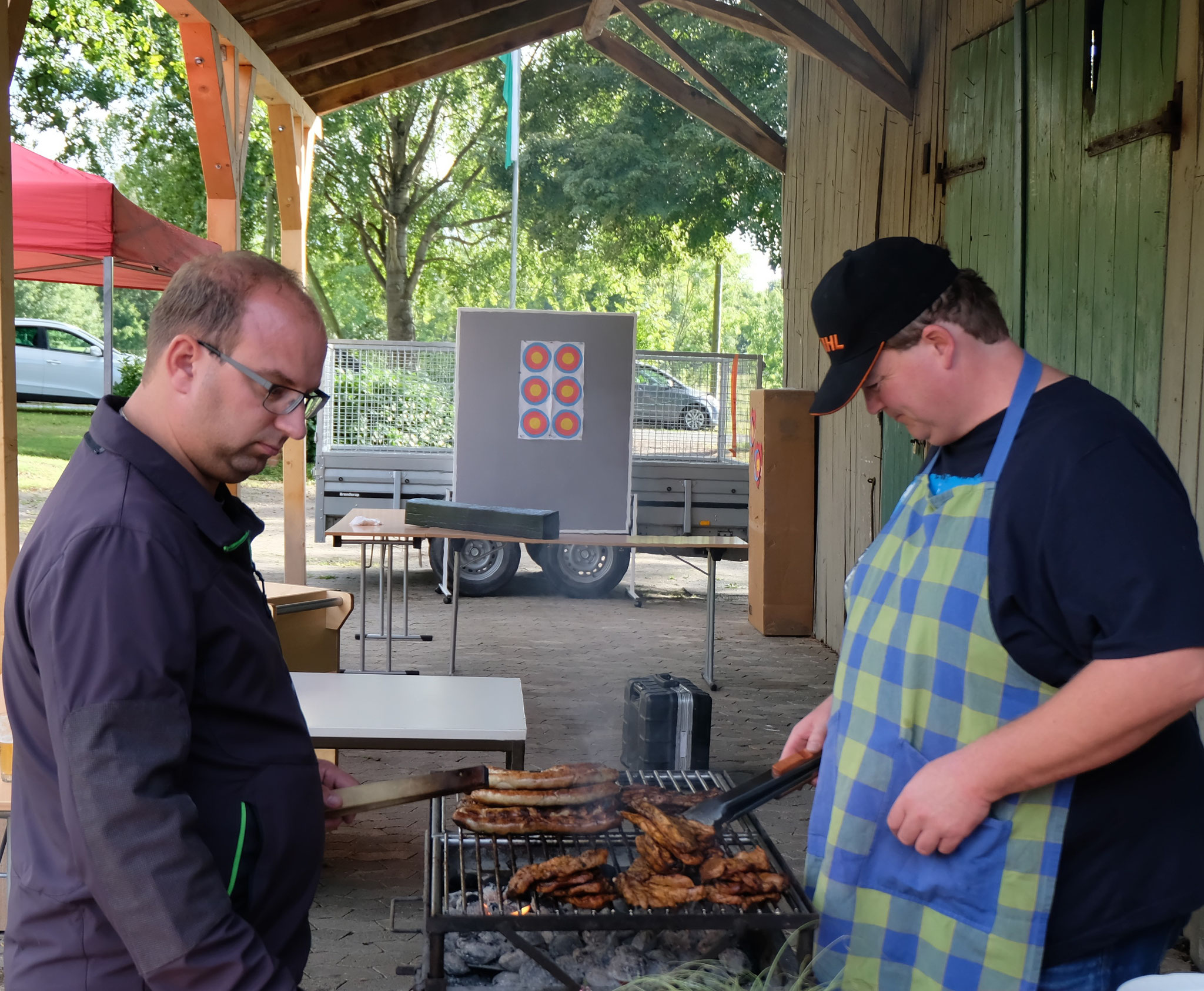 Grillmeister im Einsatz