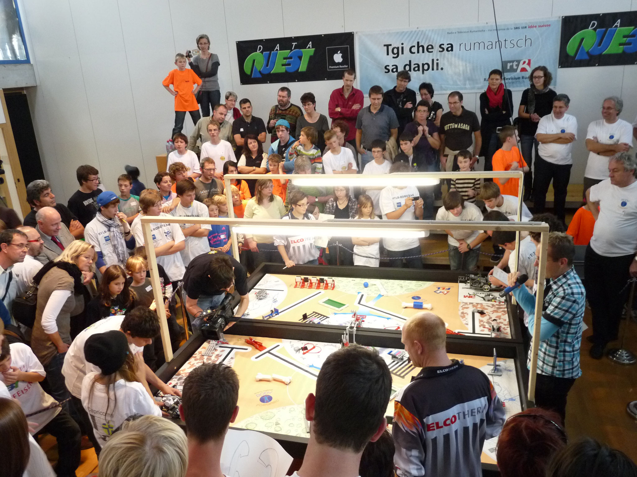 Das Robot-Game an der Regionalmeisterschaft in der Pädagogischen Hochschule Chur (9/11)