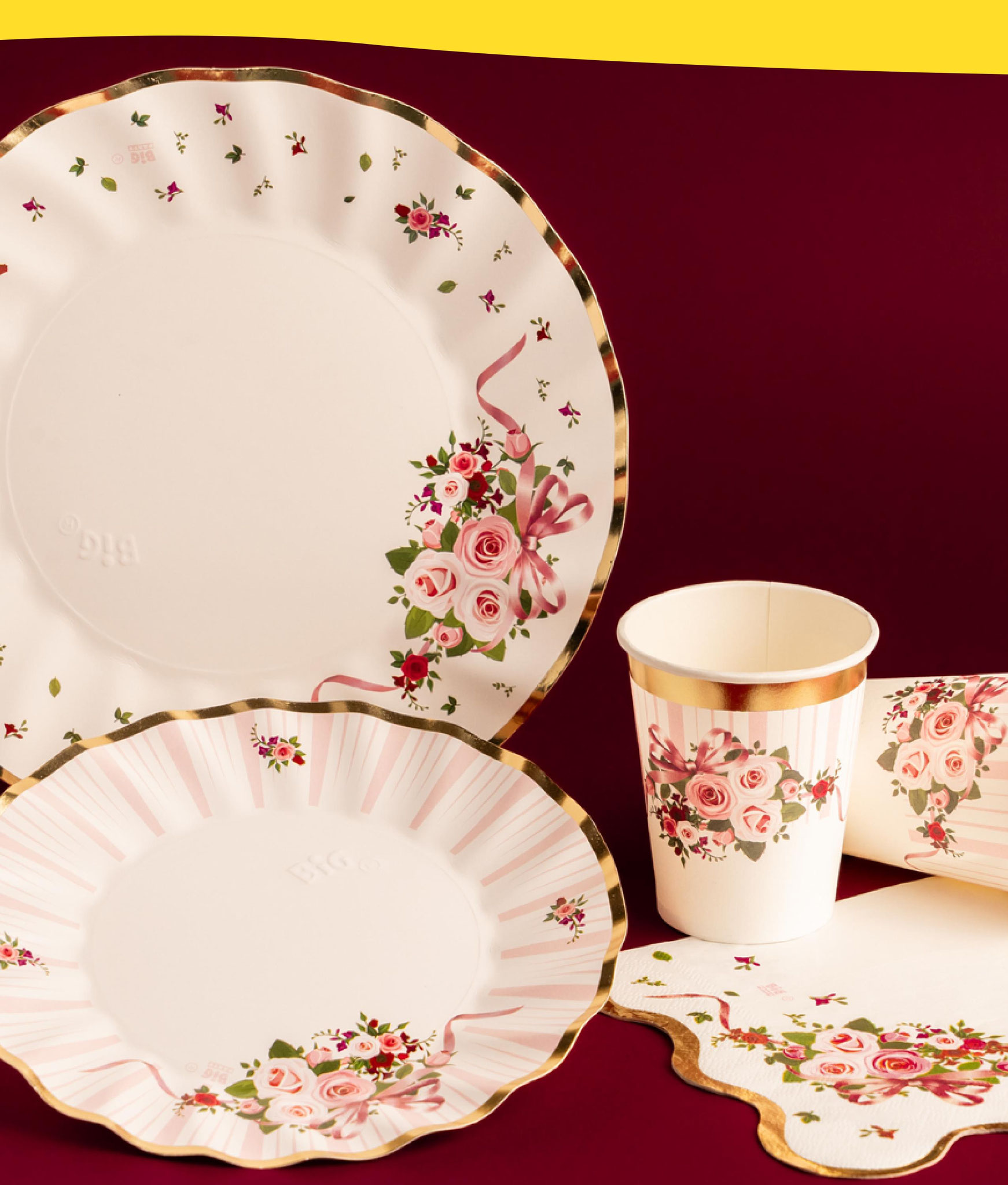PIATTI DECORATI P. BLOSSOM MONOUSO