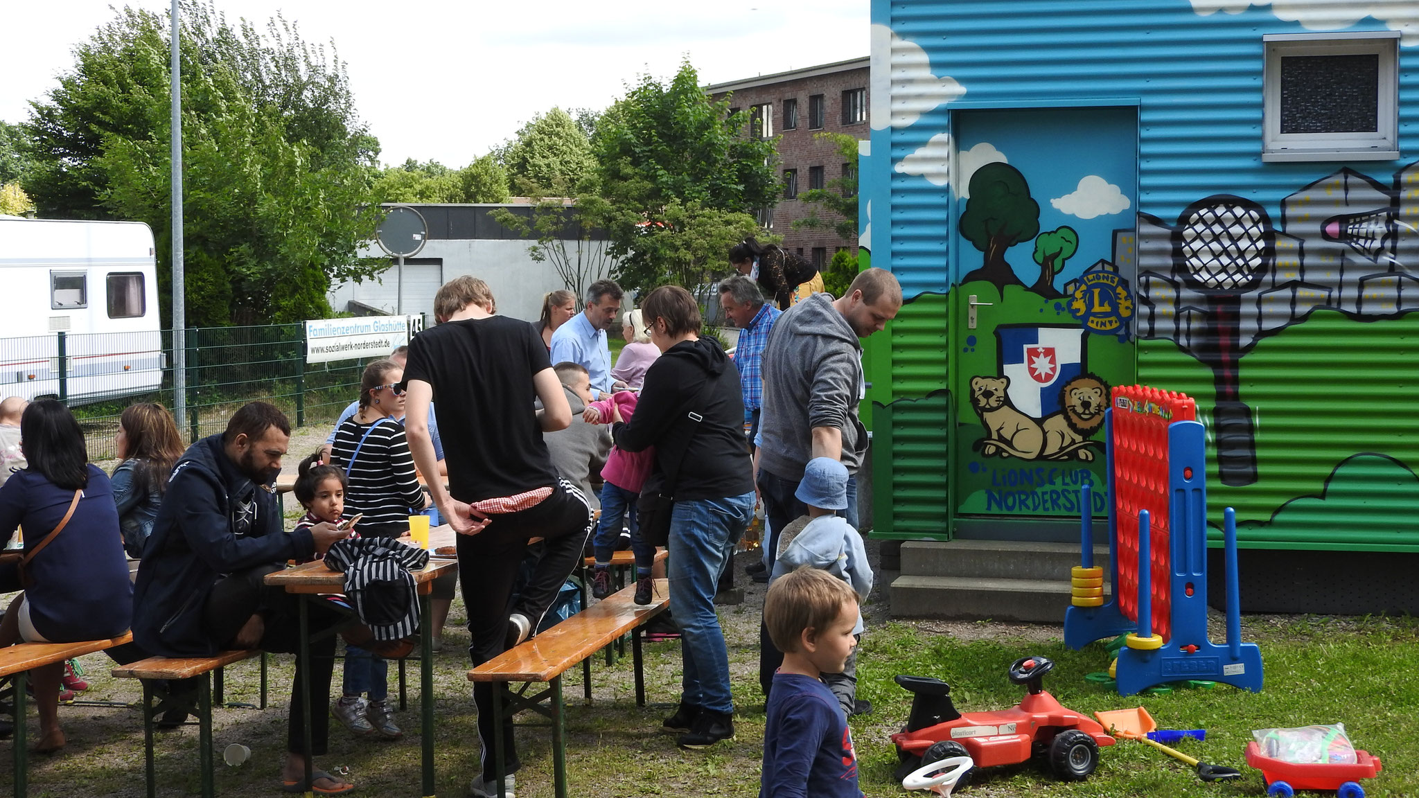 "Dankeschön"-Grillen beim Familienzentrum Glashütte / Unsere lieben Gäste