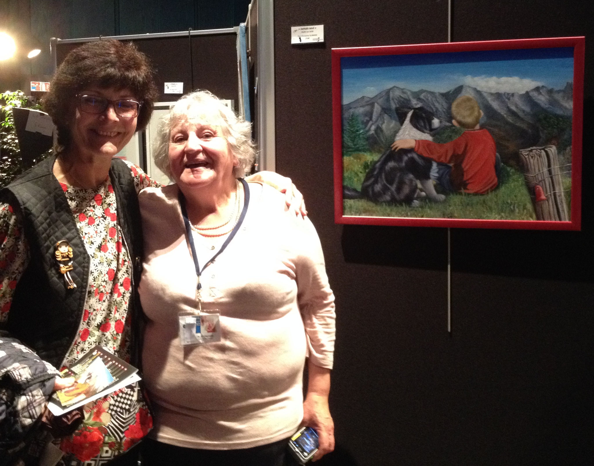 avec Pierrette KLES à l'initiative de "Rêves d'enfants" à Thorigny