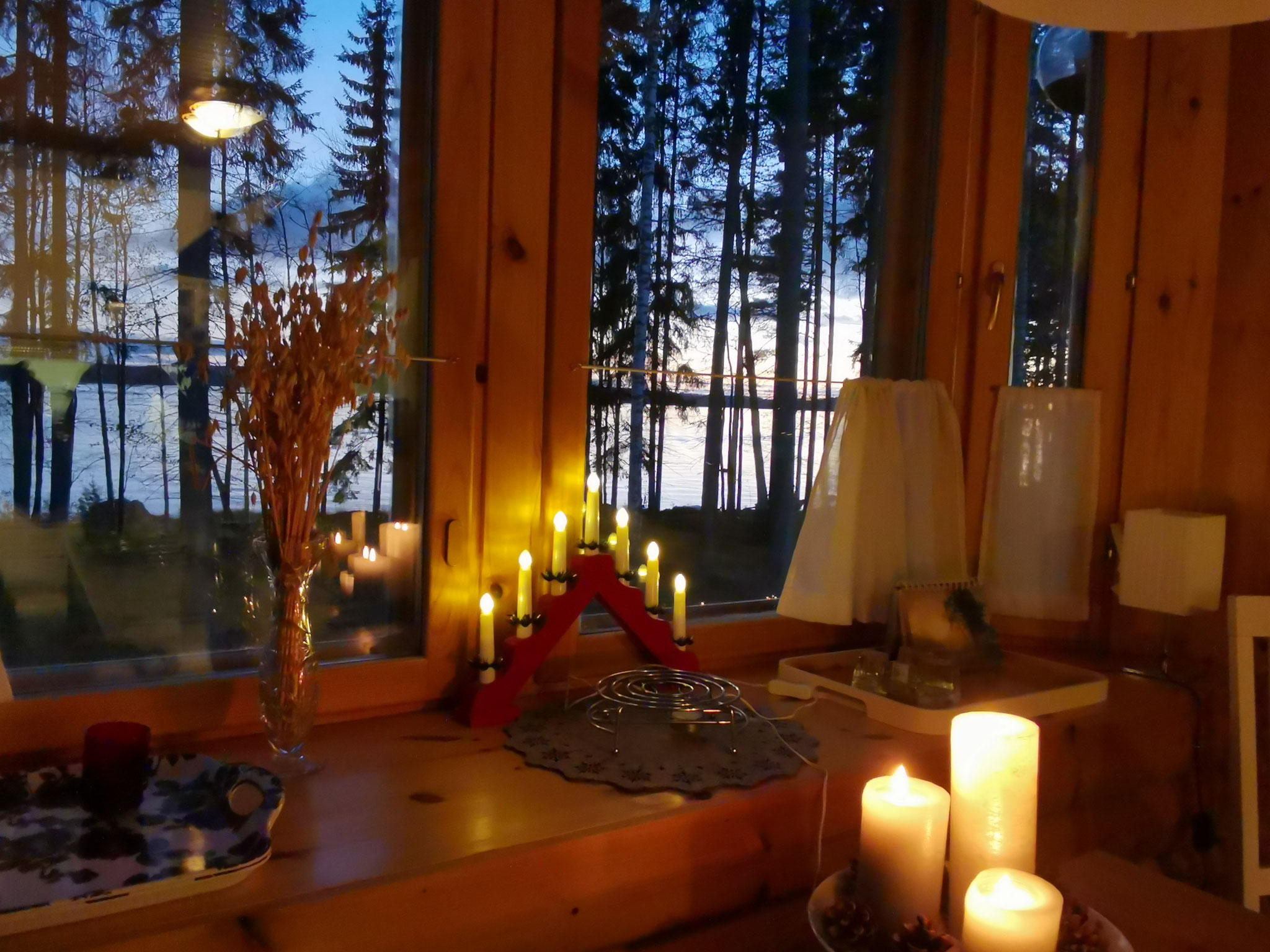 Cozy bay window in the kitchen