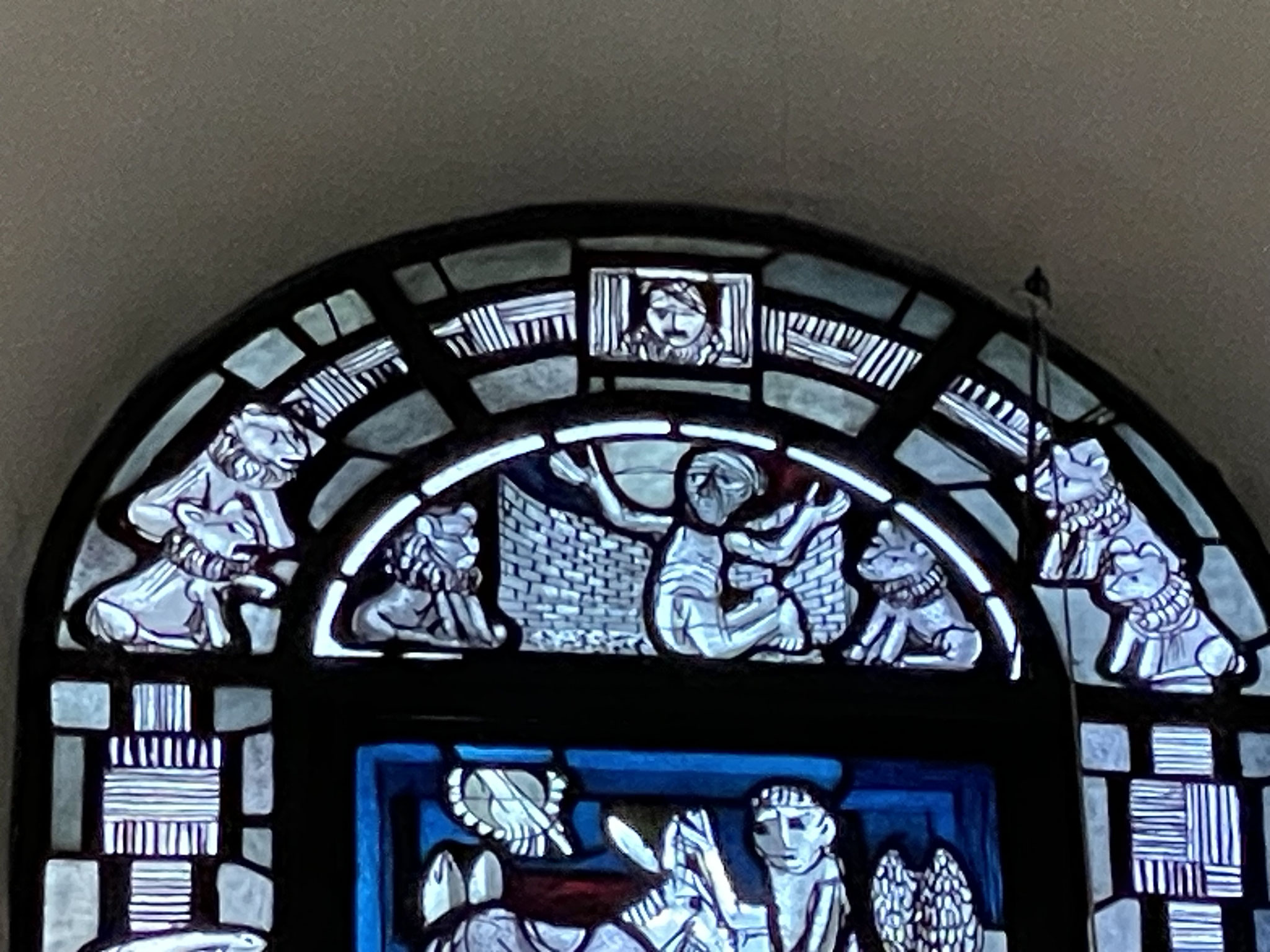 Abteikirche St. Nikolaus - Berühmtes Fenster (Detailansicht)