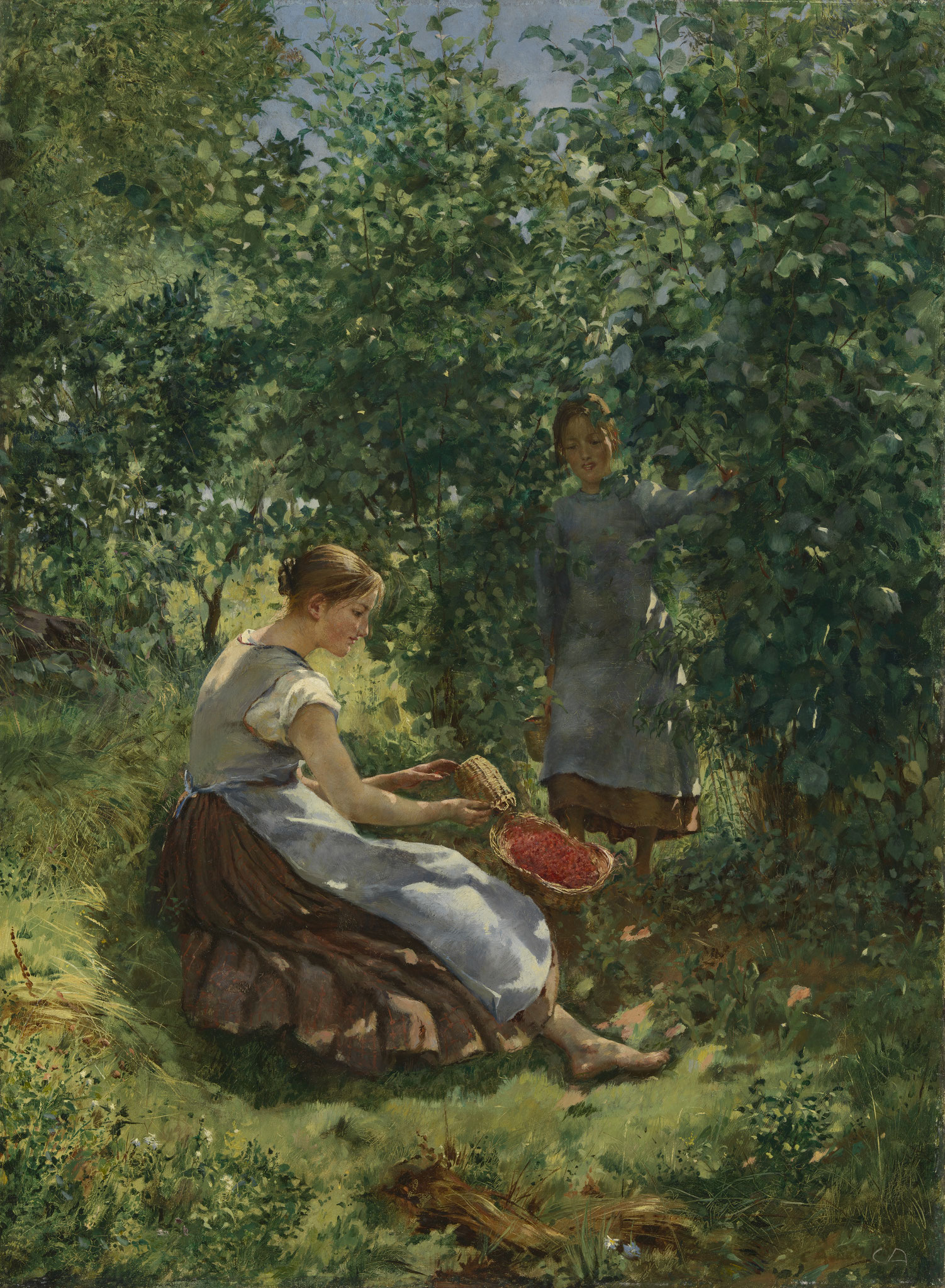 Cuno Amiet, Erdbeermädchen, 1889, Stiftung für Kunst, Kultur und Geschichte, Winterthur