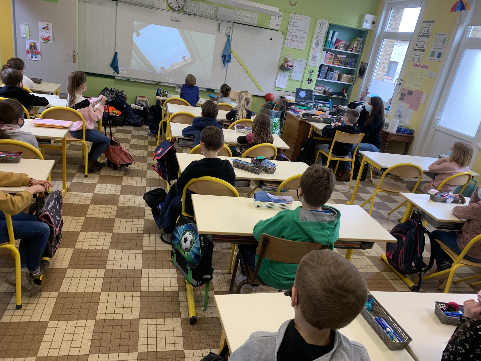 SAINTE-MARIE-KERQUE ÉCOLE DU MARAIS DE L'ANGLE LE 5 AVRIL 2022