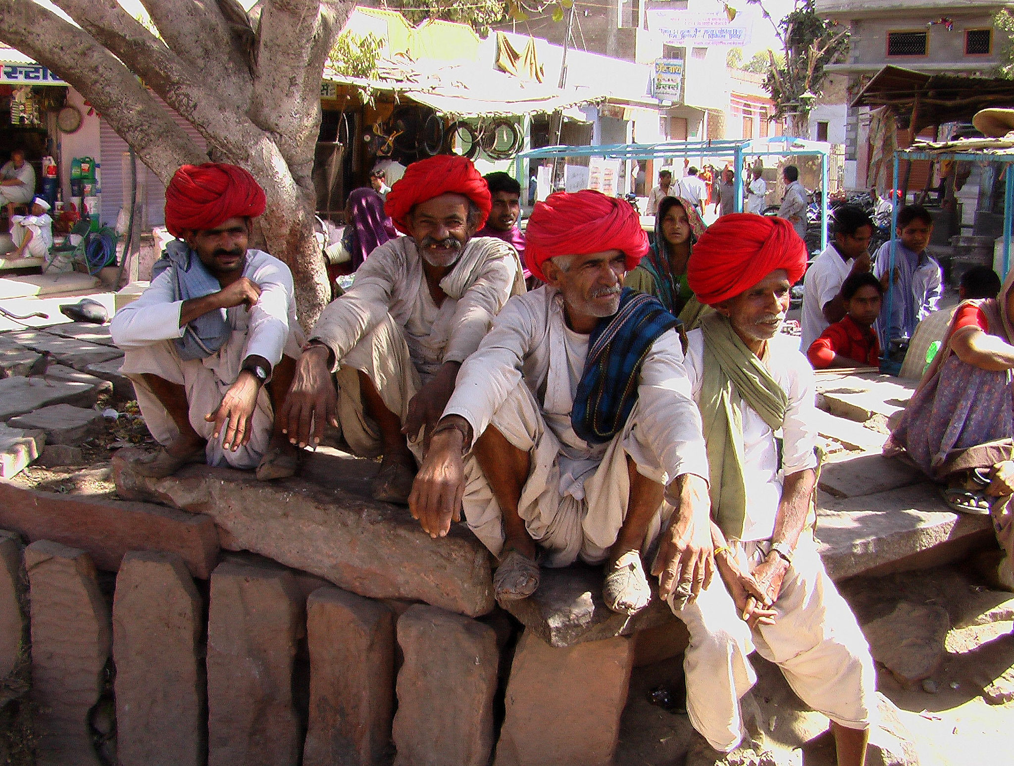 Des chameliers à Jaisalmer.