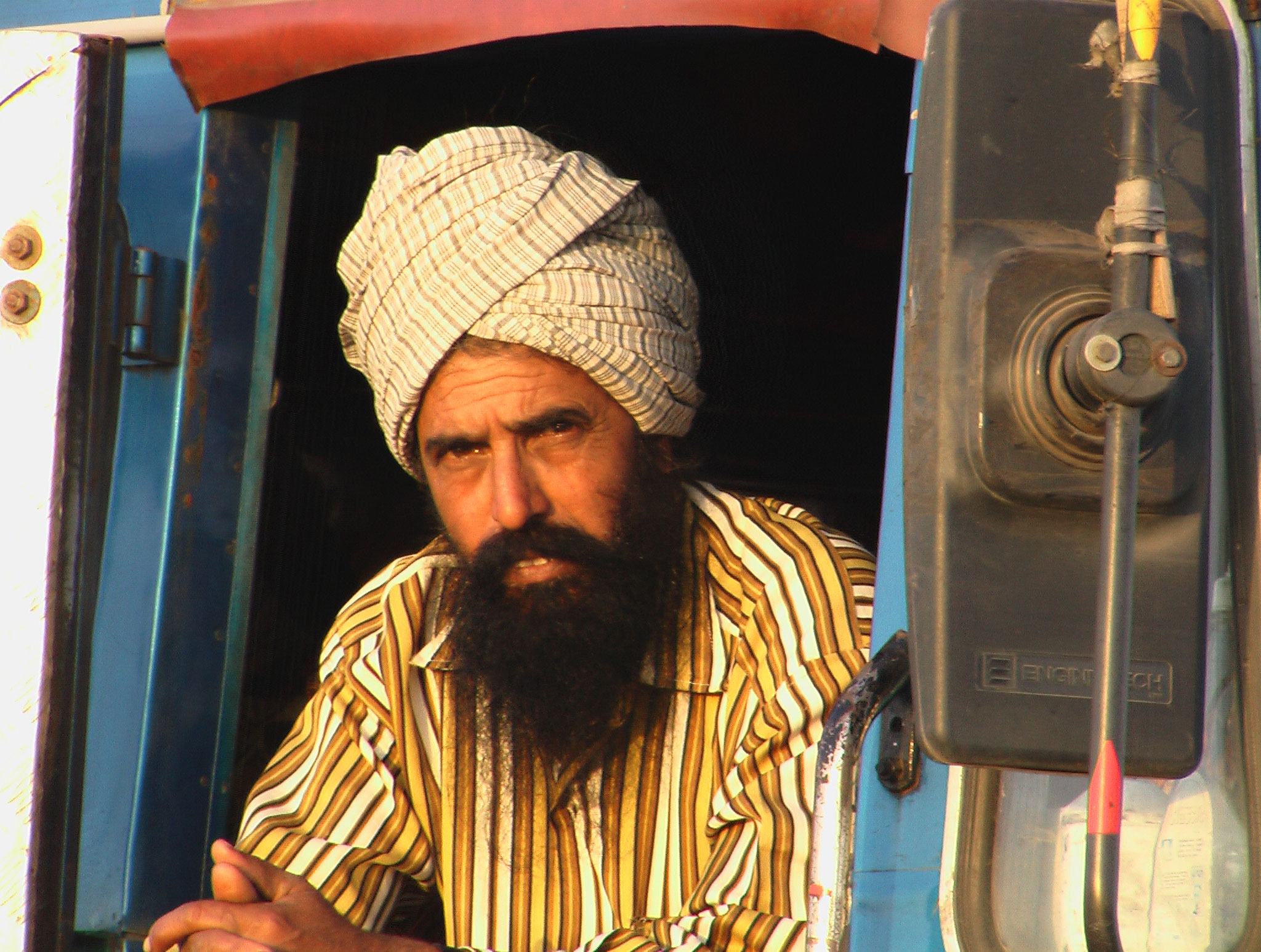 Un chauffeur de camion.