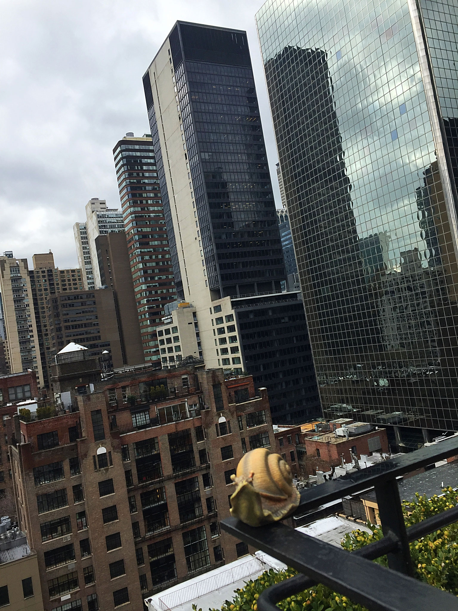 Vues de la terrasse de l'hôtel, 15è étage