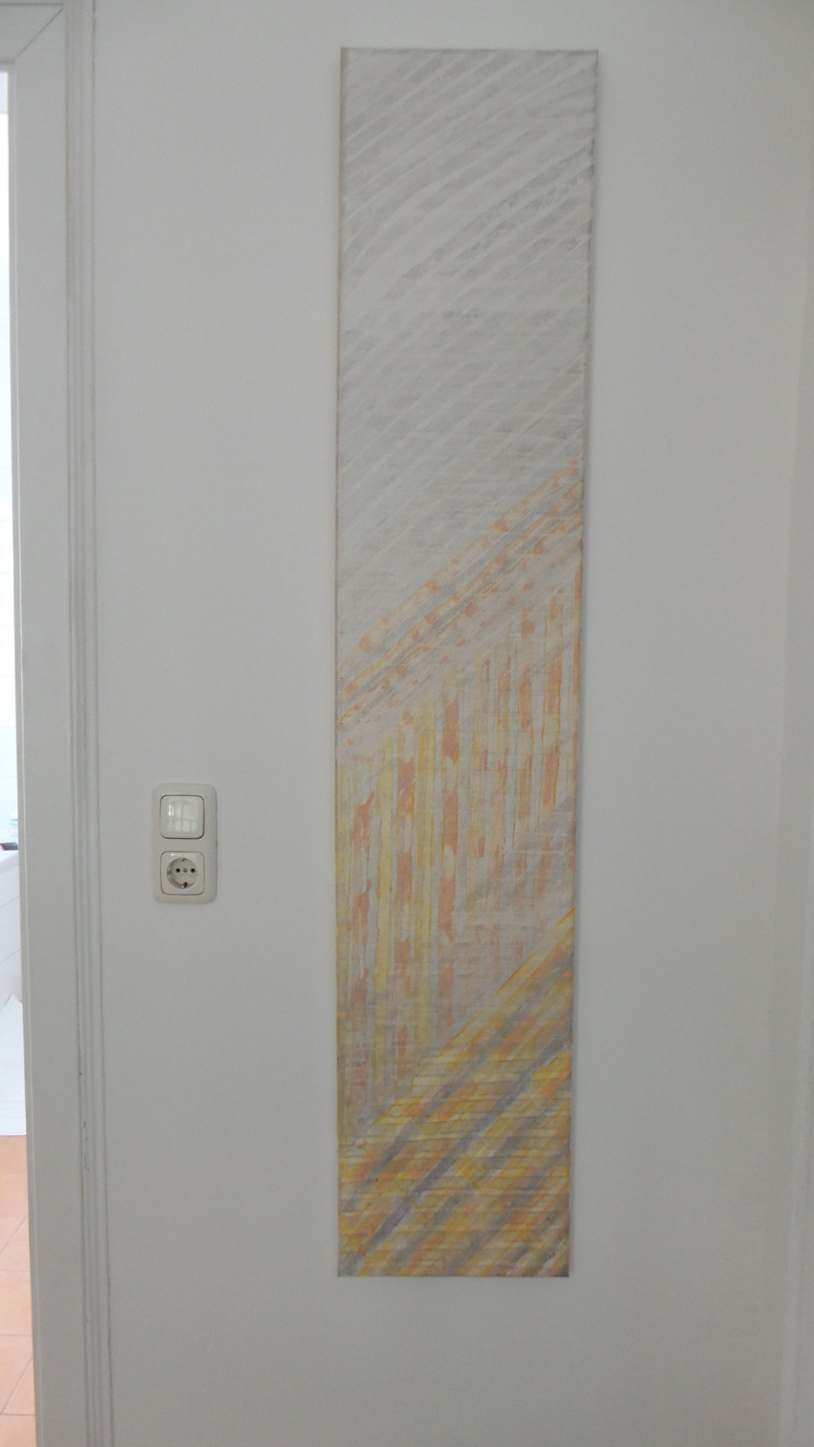 Acrylgemälde Hochformat 30x150 cm