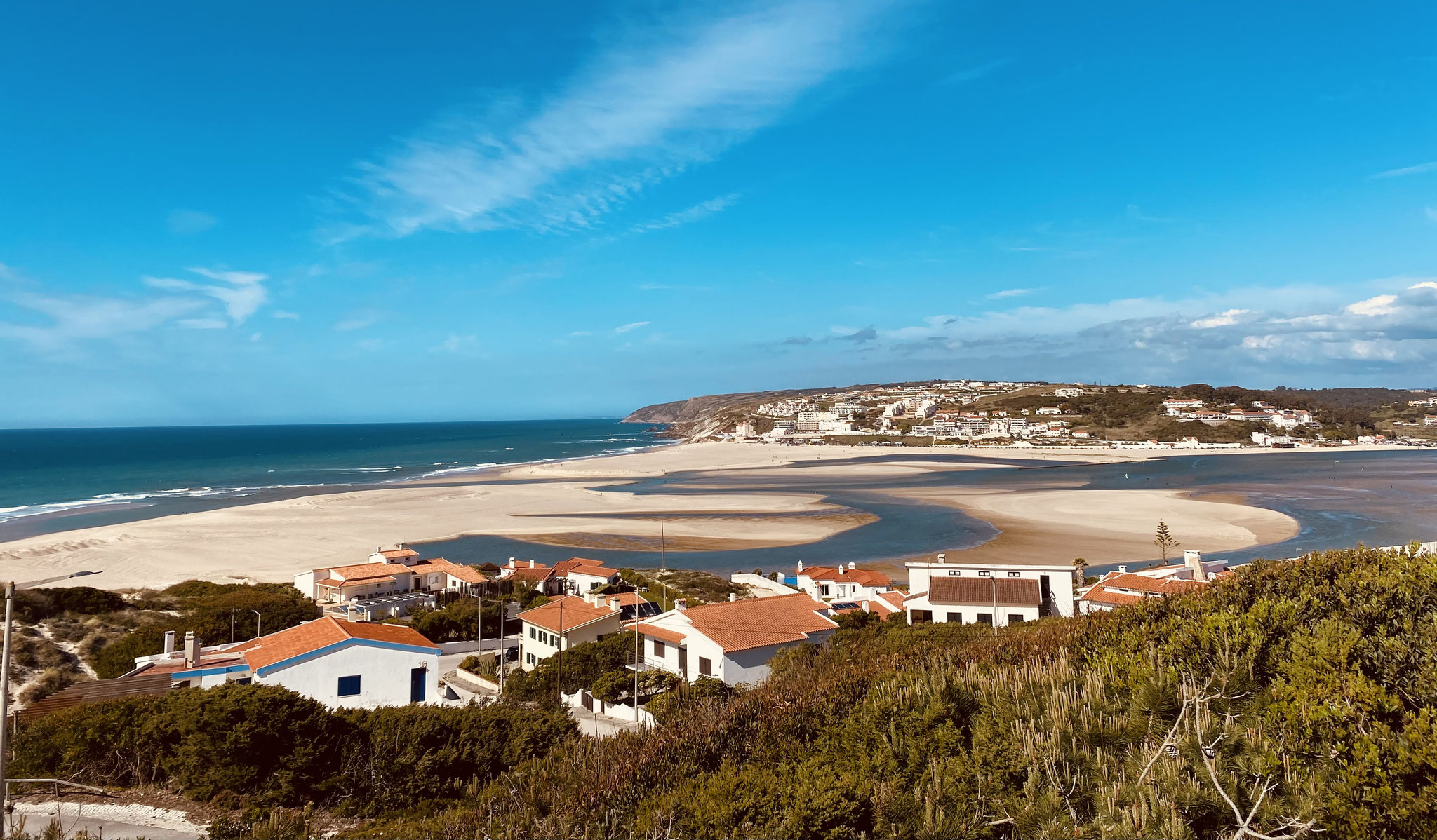 Obidos portugal lagoon do rio