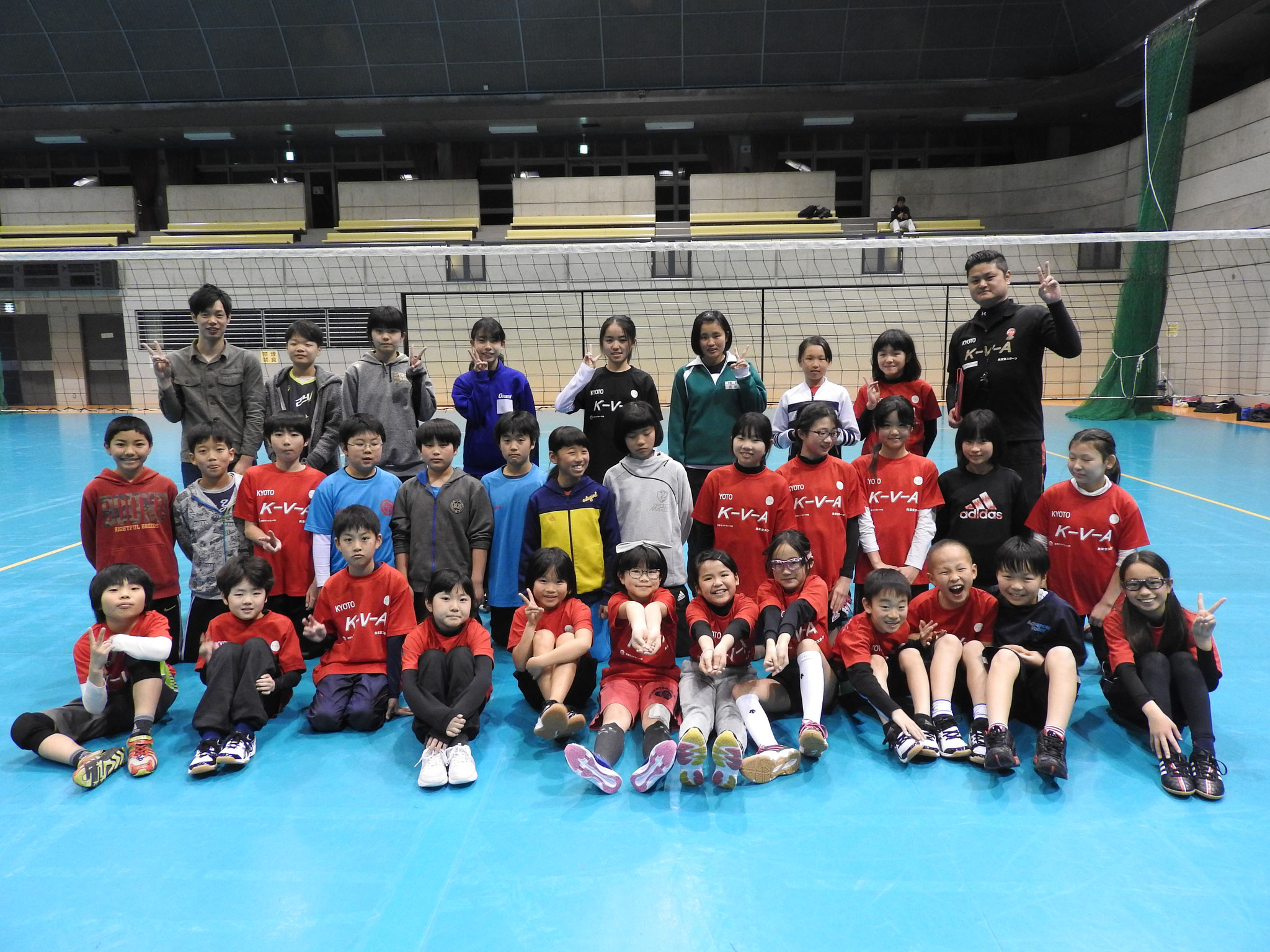 ジュニアバレーボールクラス　集合写真