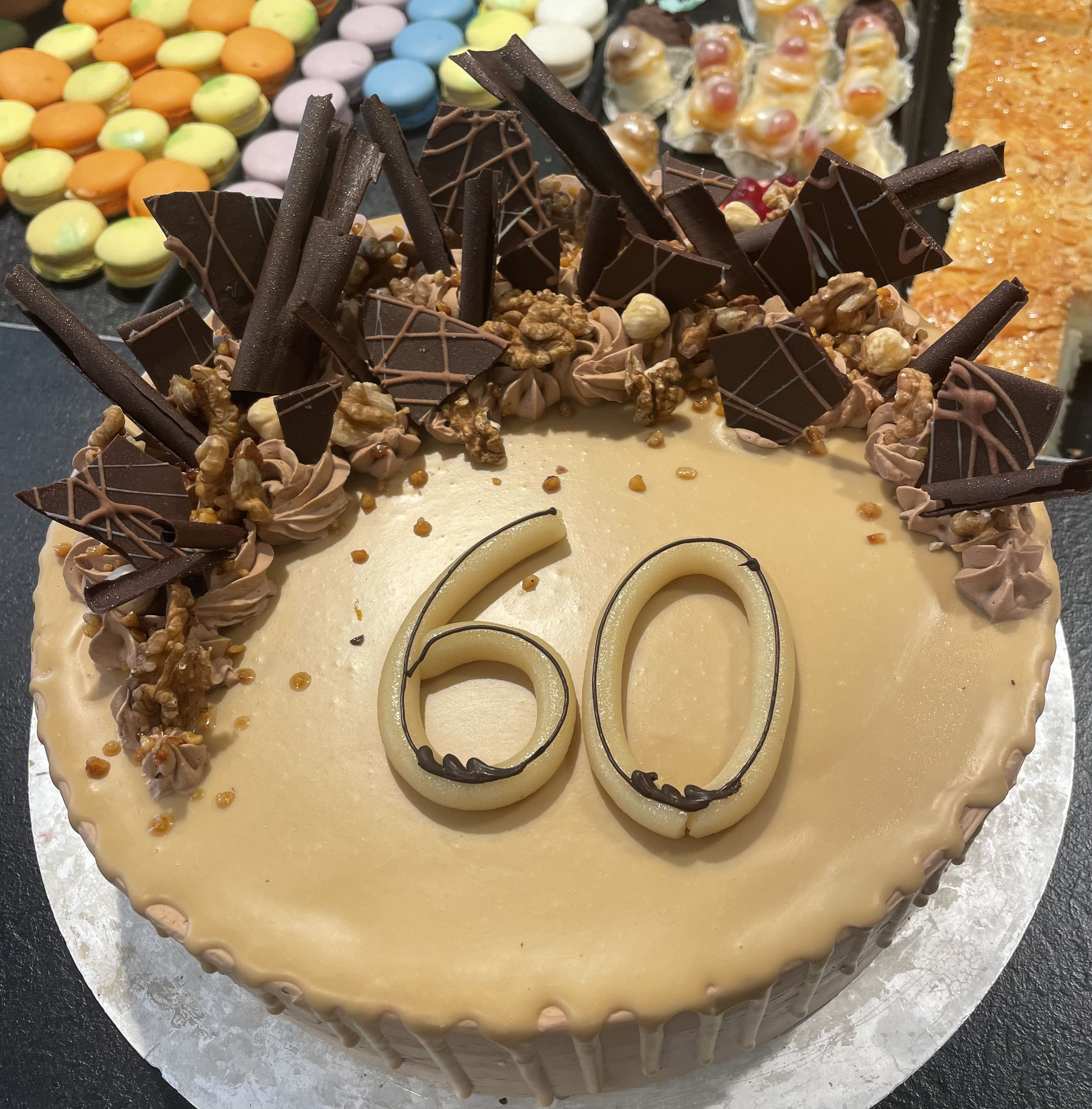 Geburtstatstorte zum 60. mit Caramellcreme