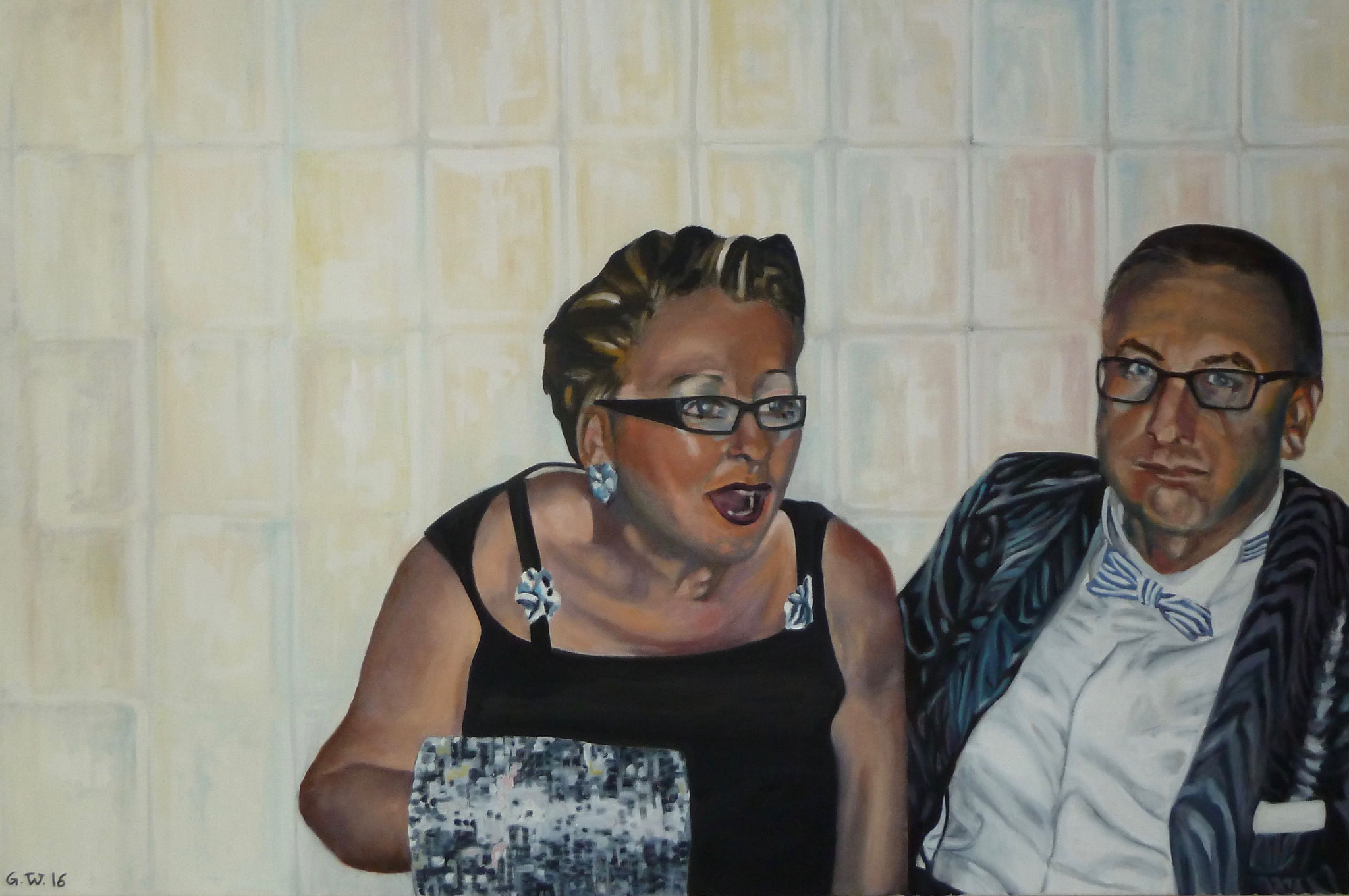 Stefan und Marieluise, Öl auf Leinwand, 120x80