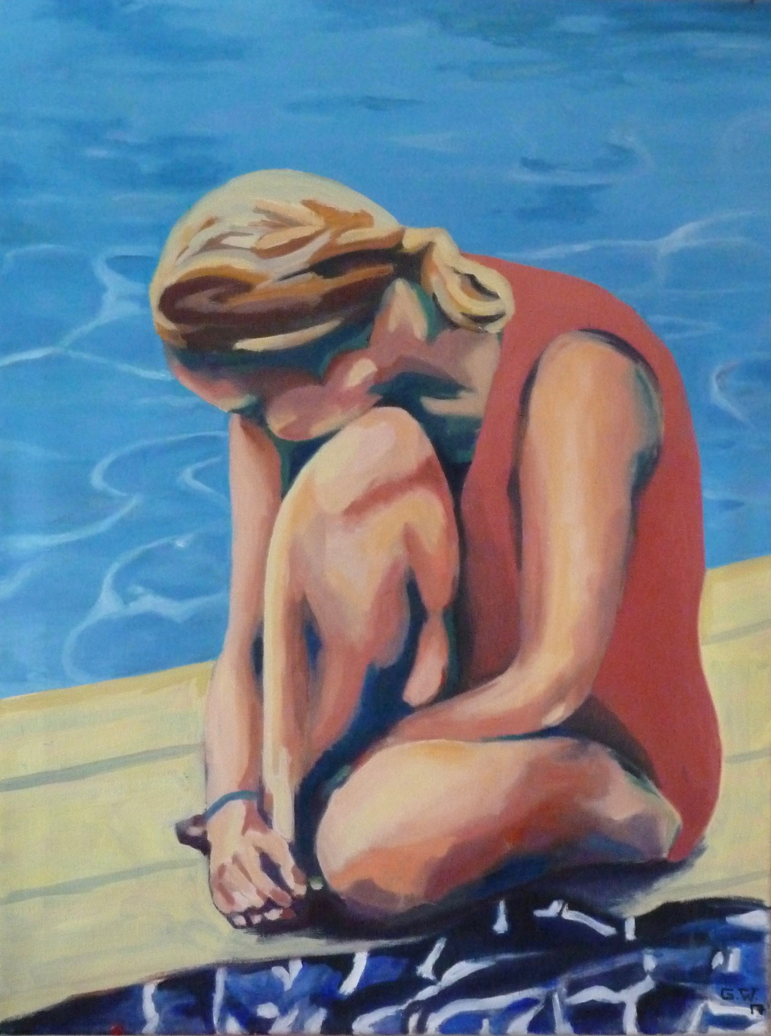 Pool, Öl auf Leinwand, 80x60