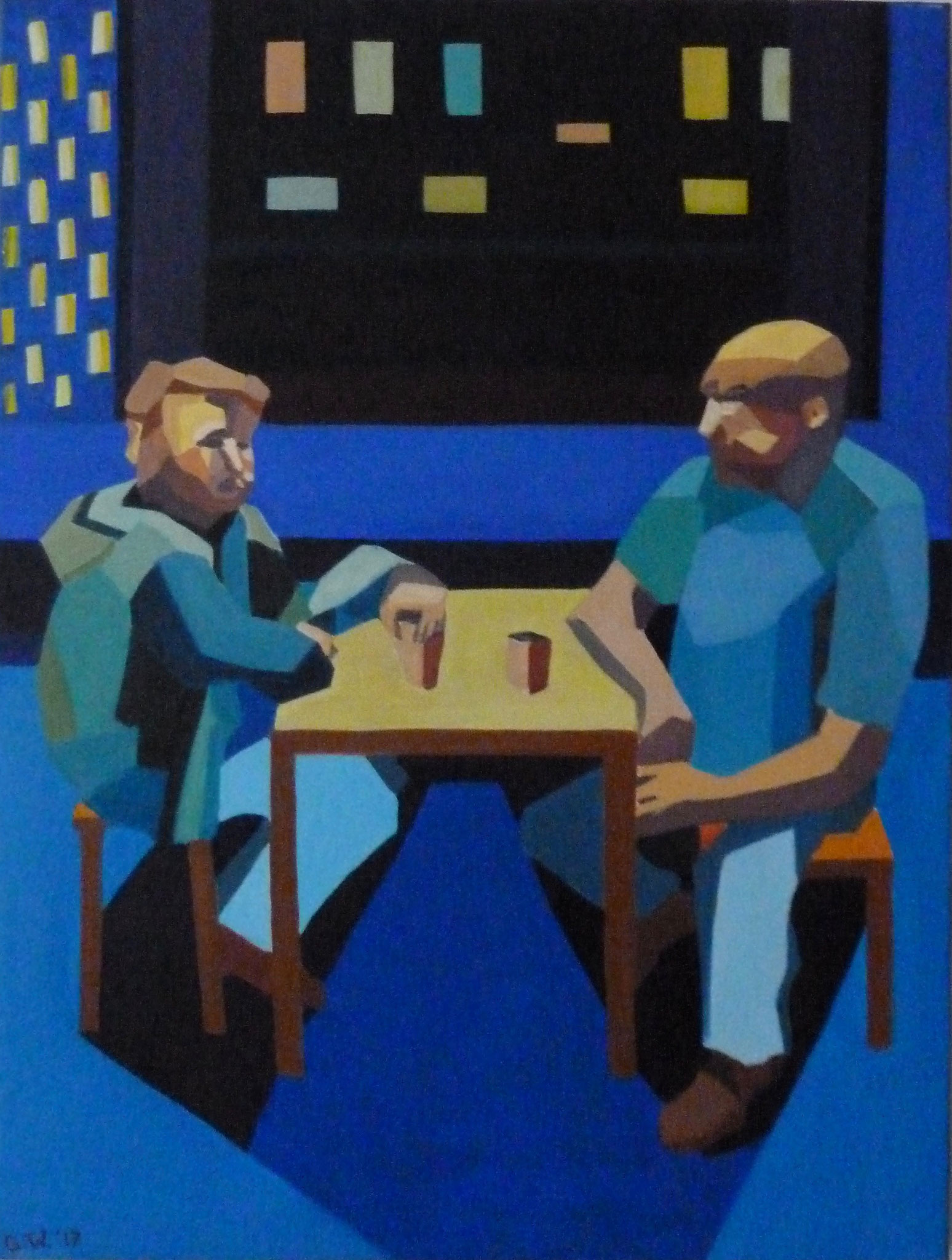 Madrid, Öl auf Leinwand, 80x60