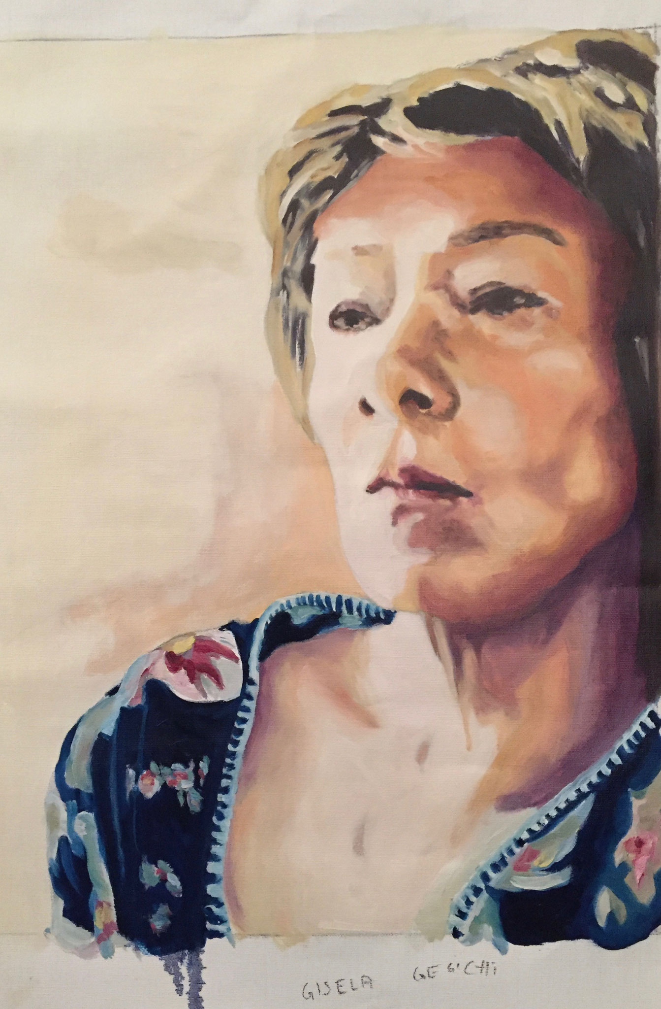 Gisela, Öl auf Leinwand, 75x55