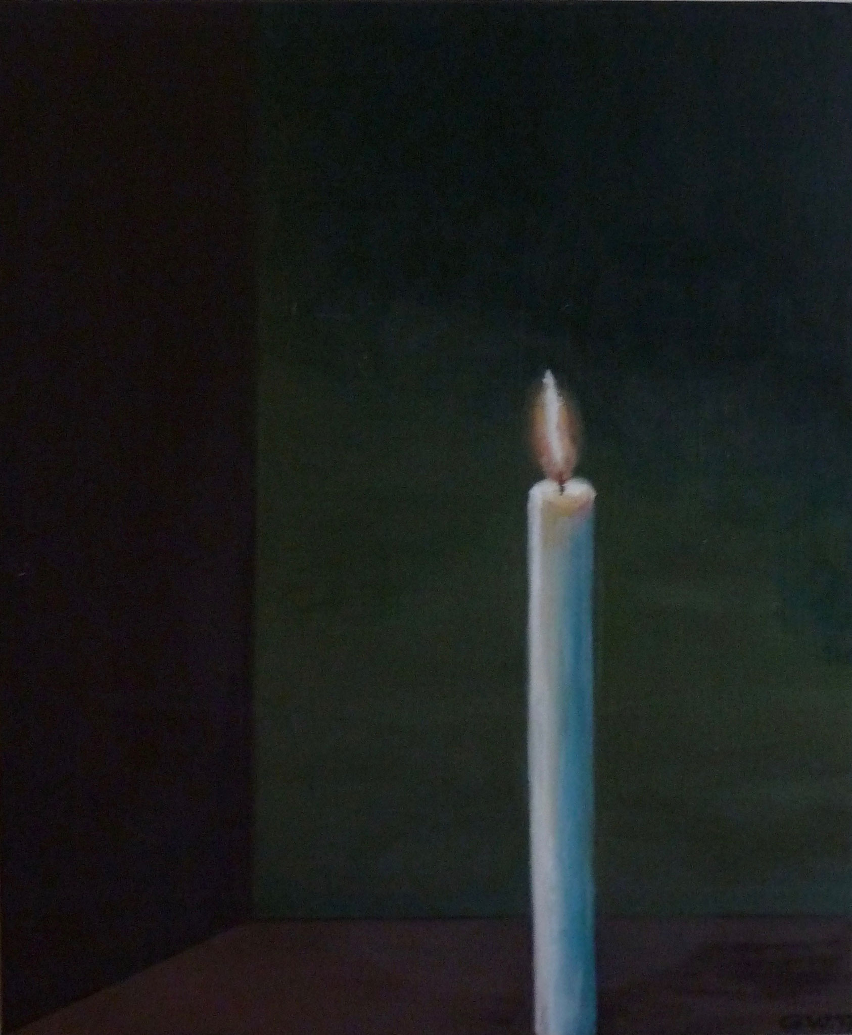 Kerze, Öl auf Leinwand, 55x45