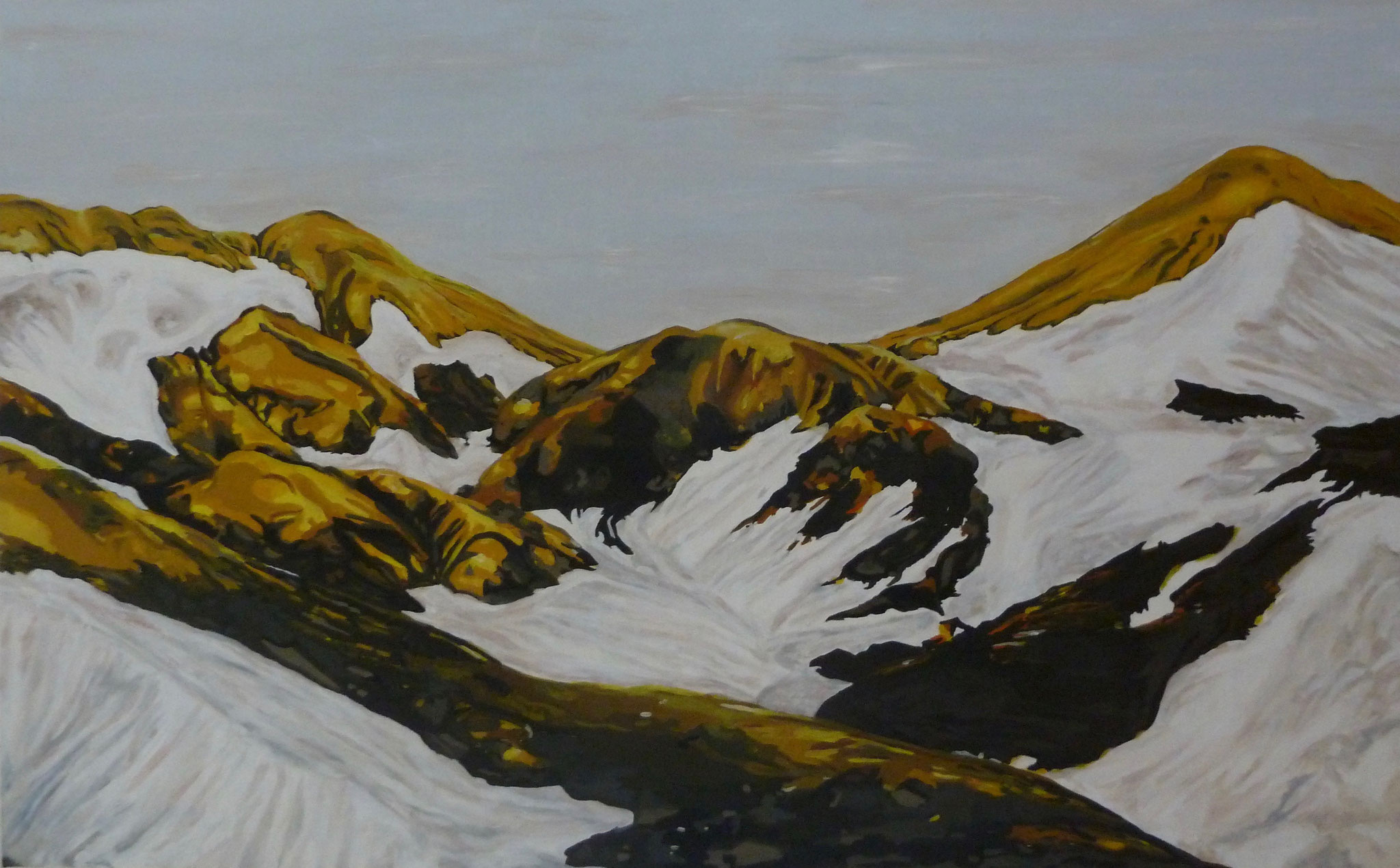 Berge 1, Öl auf Leinwand, 150x95