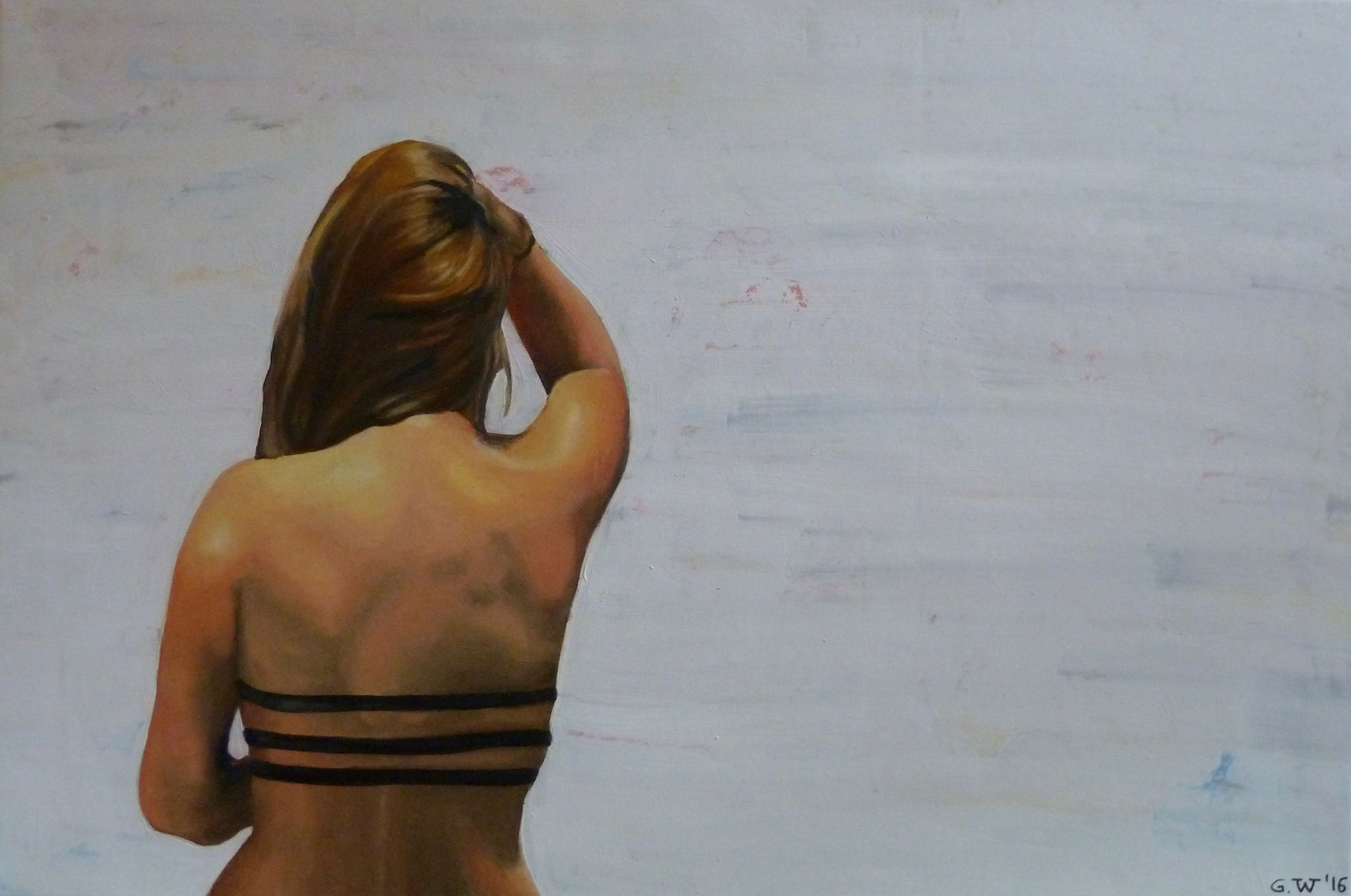 Theres Rücken, Öl auf Leinwand, 100x65