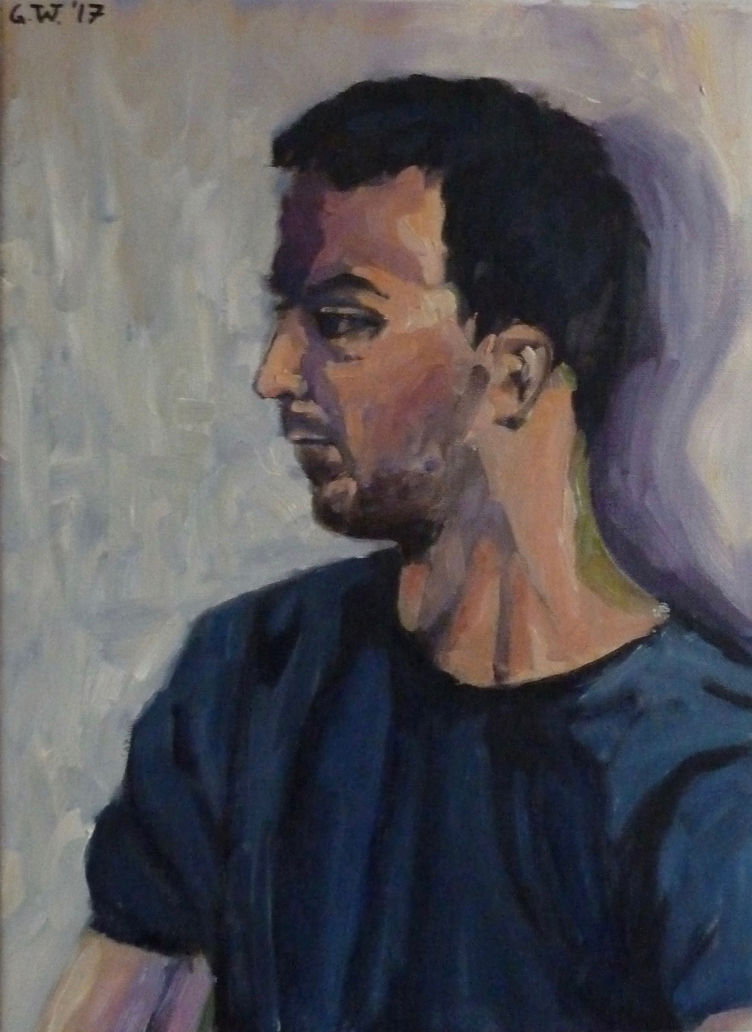 Raymond, Öl auf Leinwand, 50x40