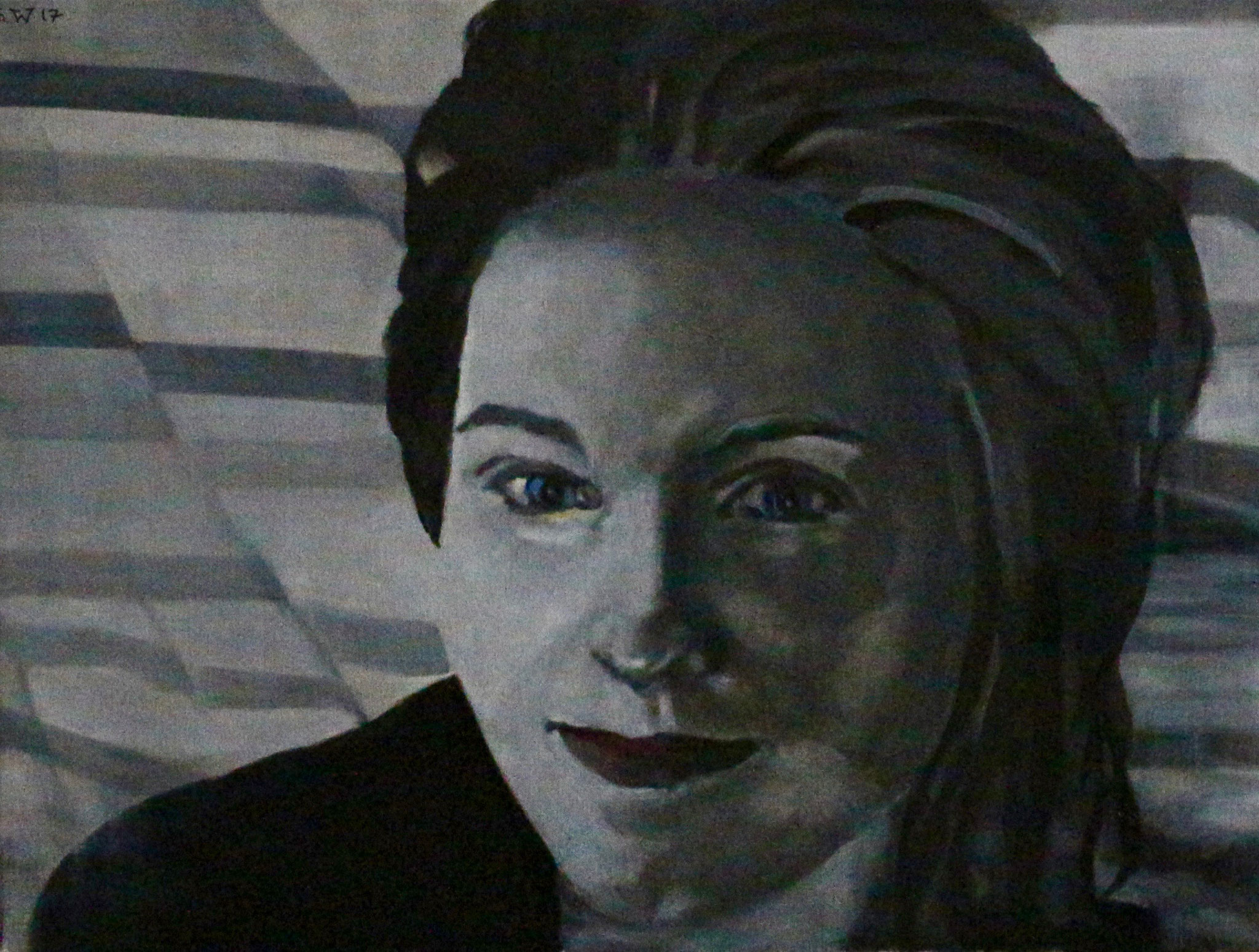 Black and White, Öl auf Leinwand, 80x60