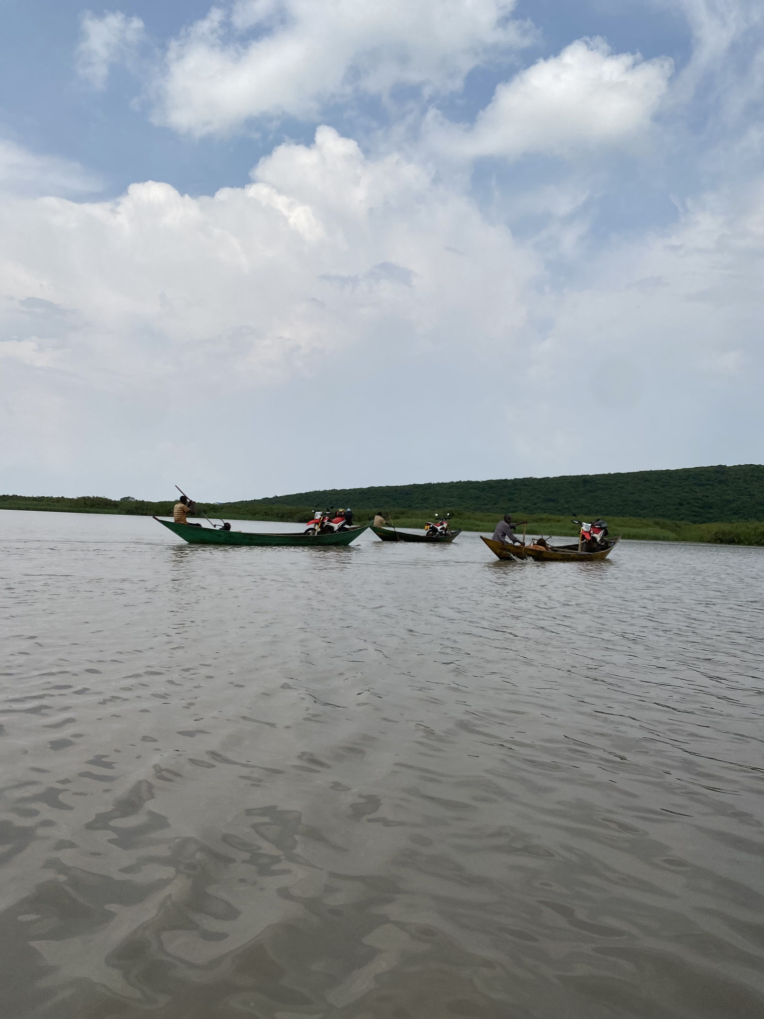 Off beaten truck, Crossing Lake Victoria 