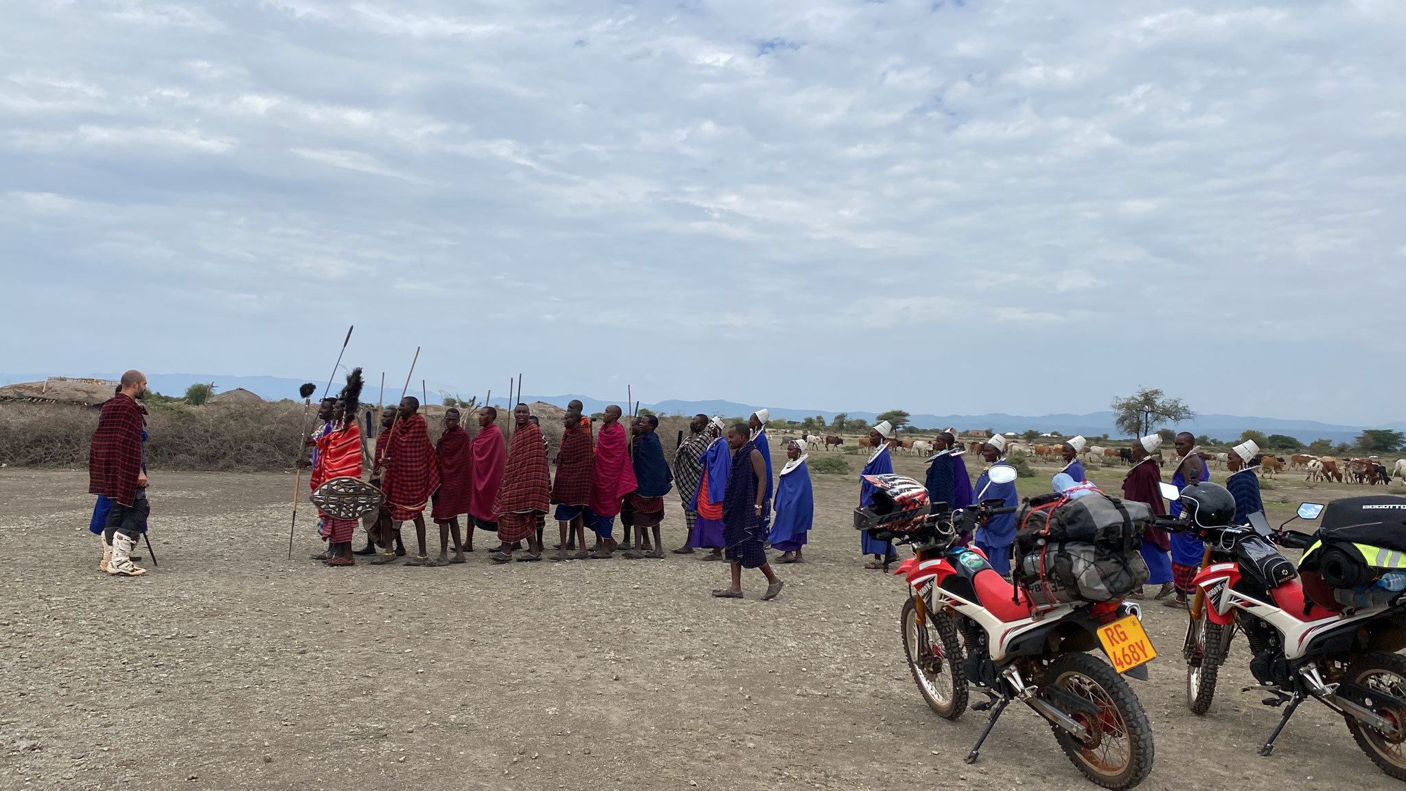Motorcycle Tour in Tanzania, Maasai Village Show