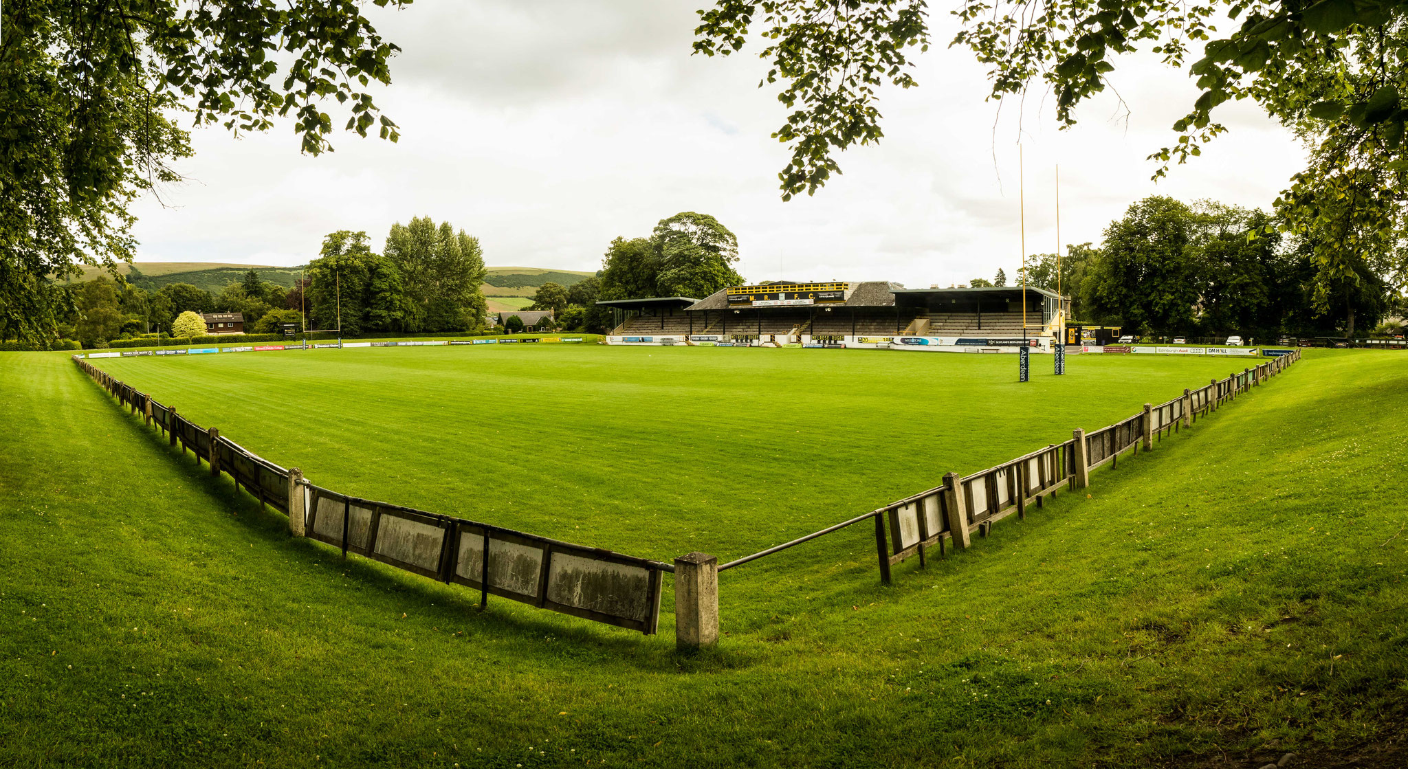 Bild: Rugby Feld Melrose