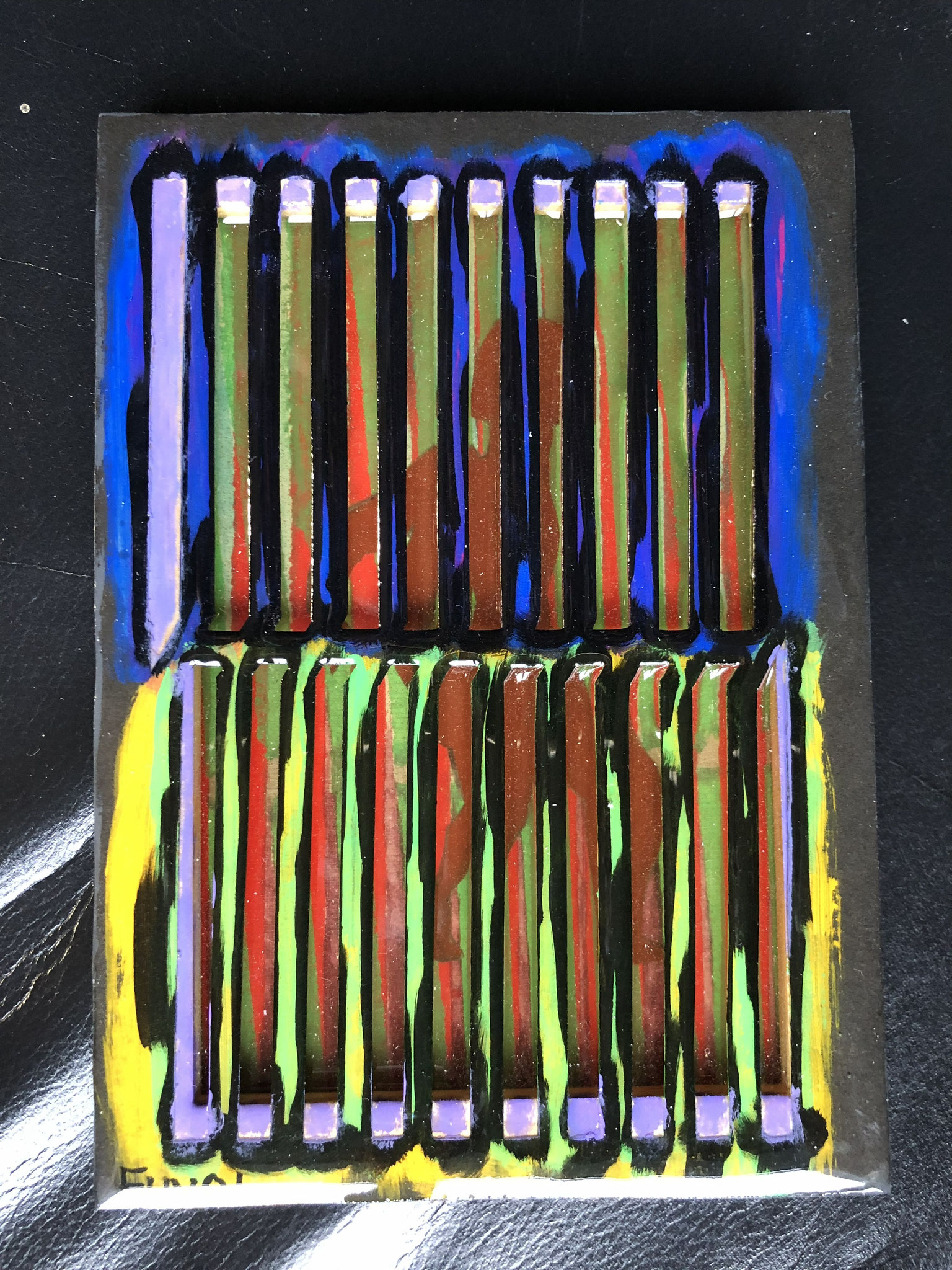 Fuvel- silhouette chromatique grille- 12x17 50€