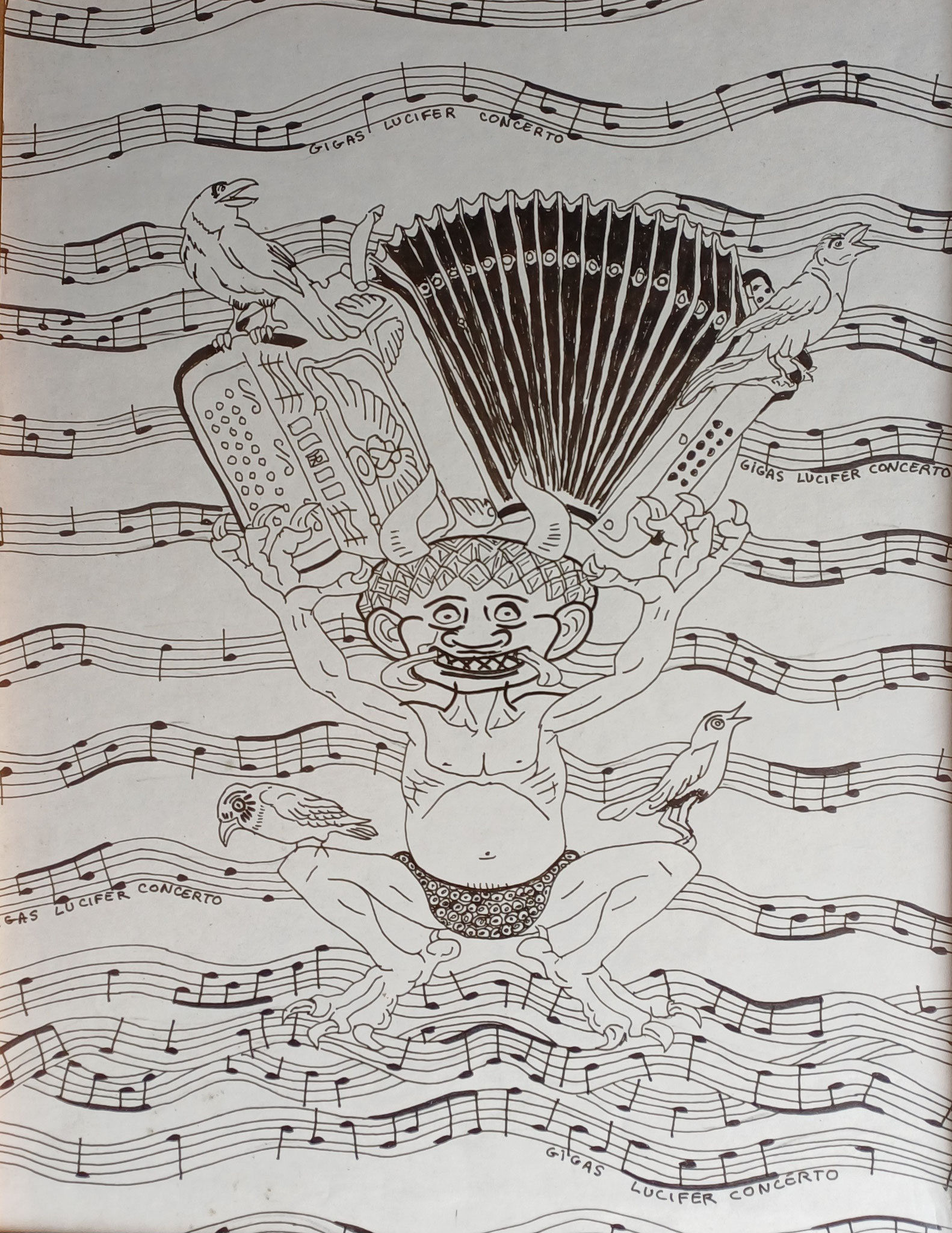 HUE Regine_Gigas Lucifer Concer to_2026_Dessin_30x40cm_100€