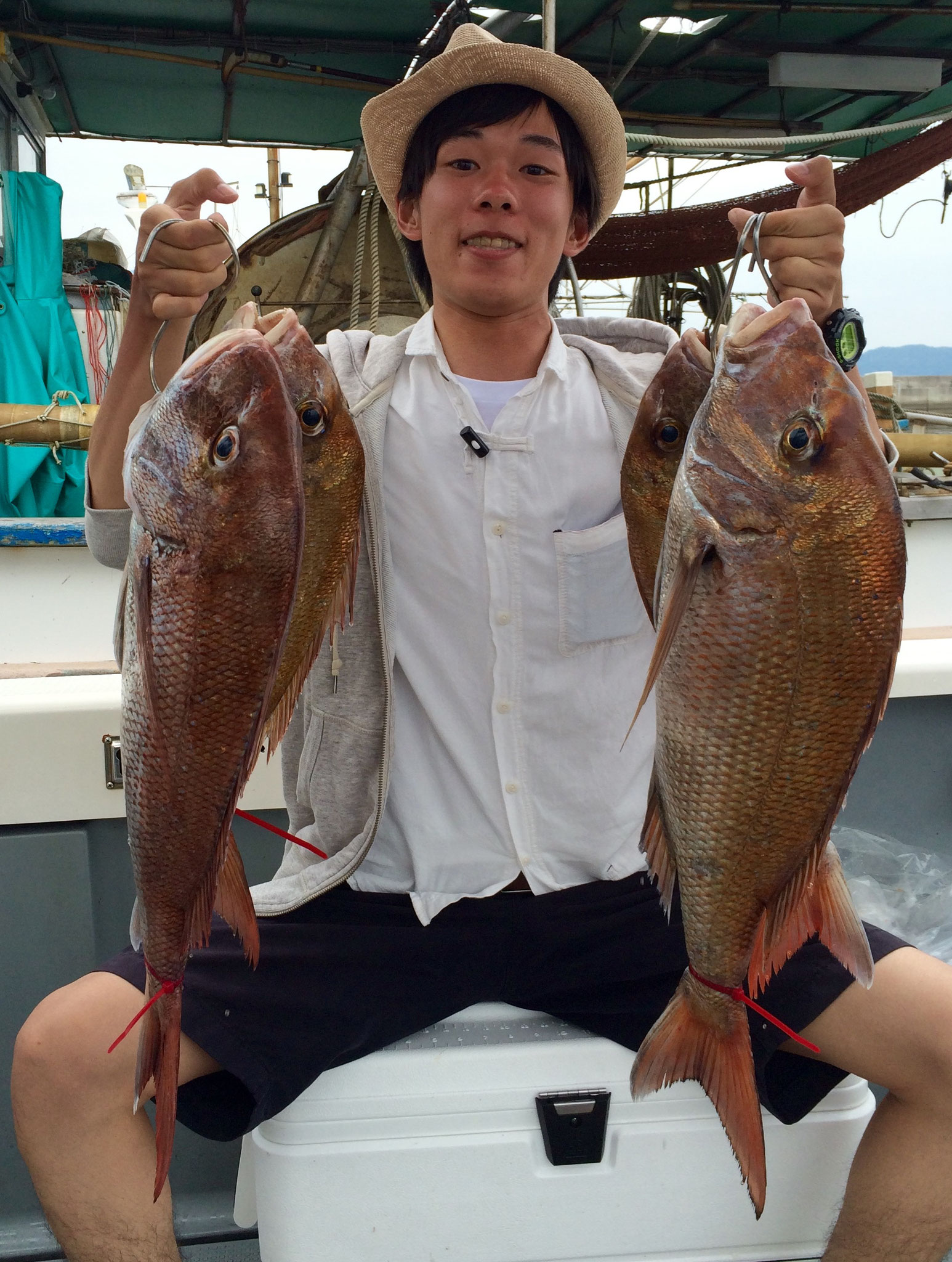 初タイラバで66㎝ダブルゲット！&良型4Fish！もってますね！！