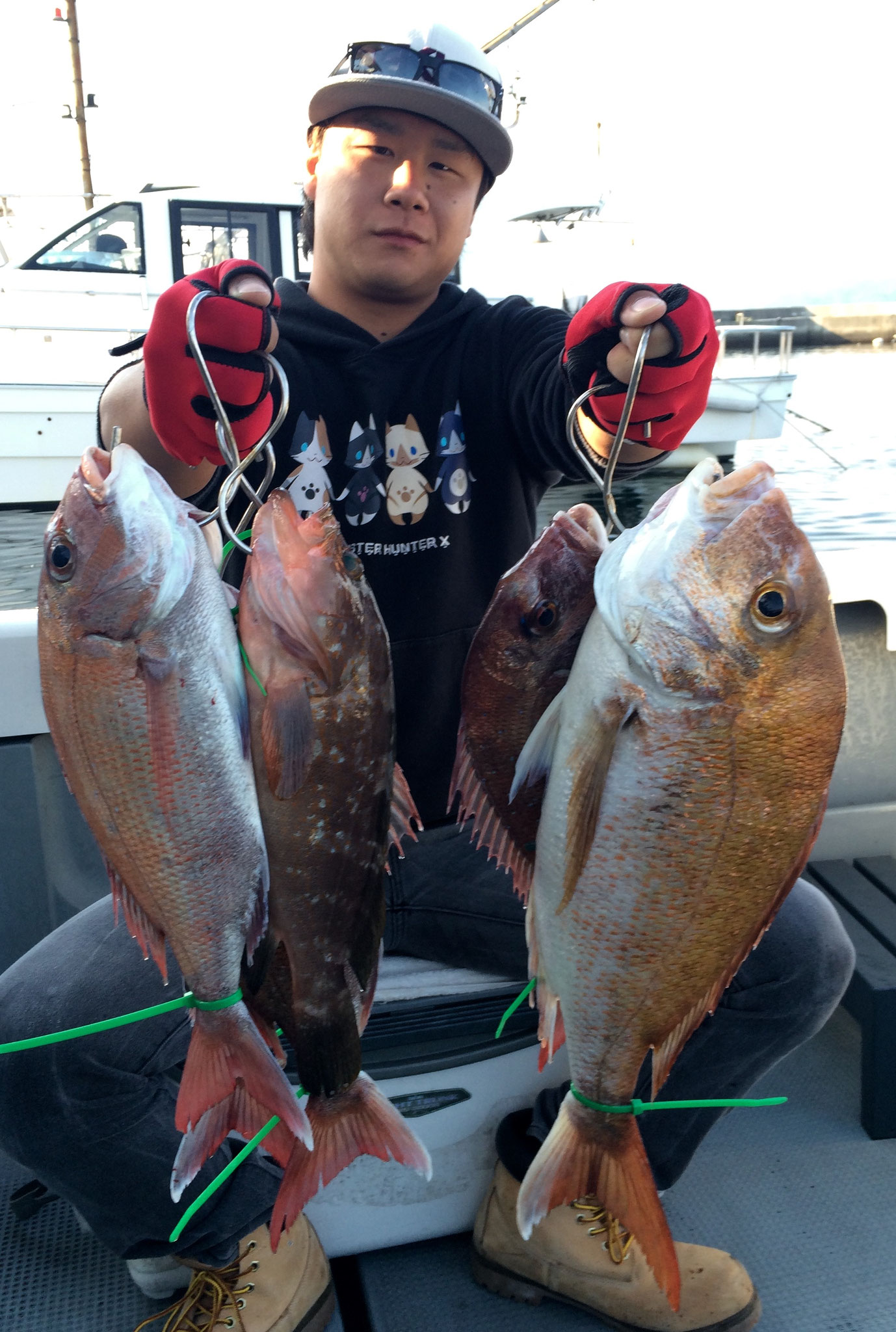 初タイラバで5fish！&AKOゲット～～！