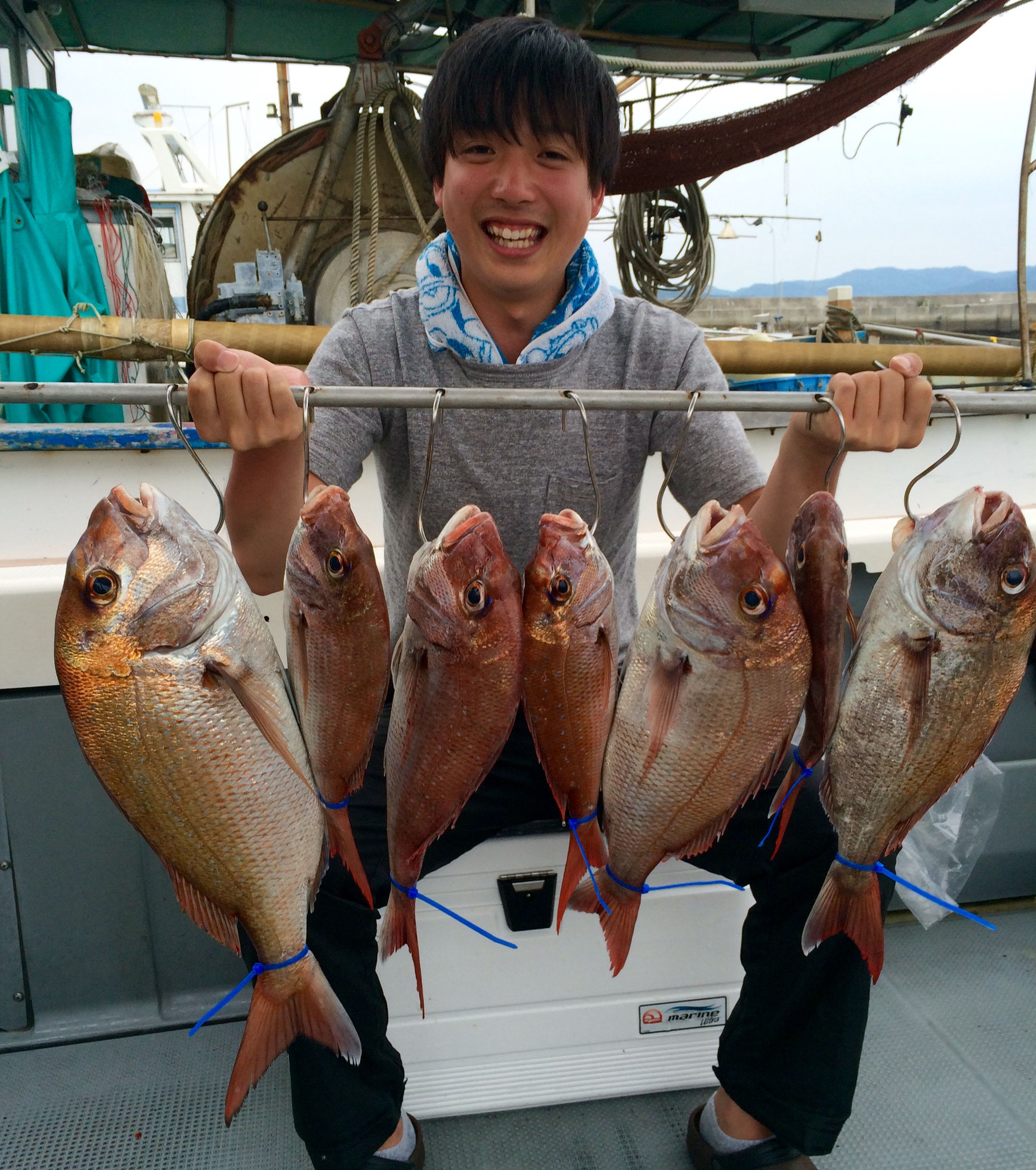 初タイラバで7Fish！