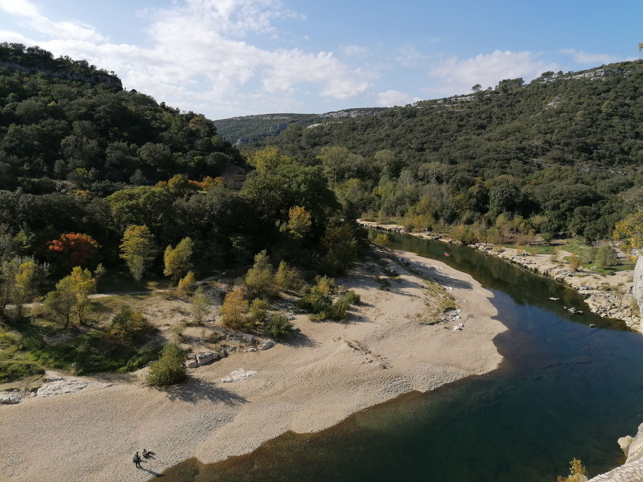 Le Gardon à Collias, octobre 2021