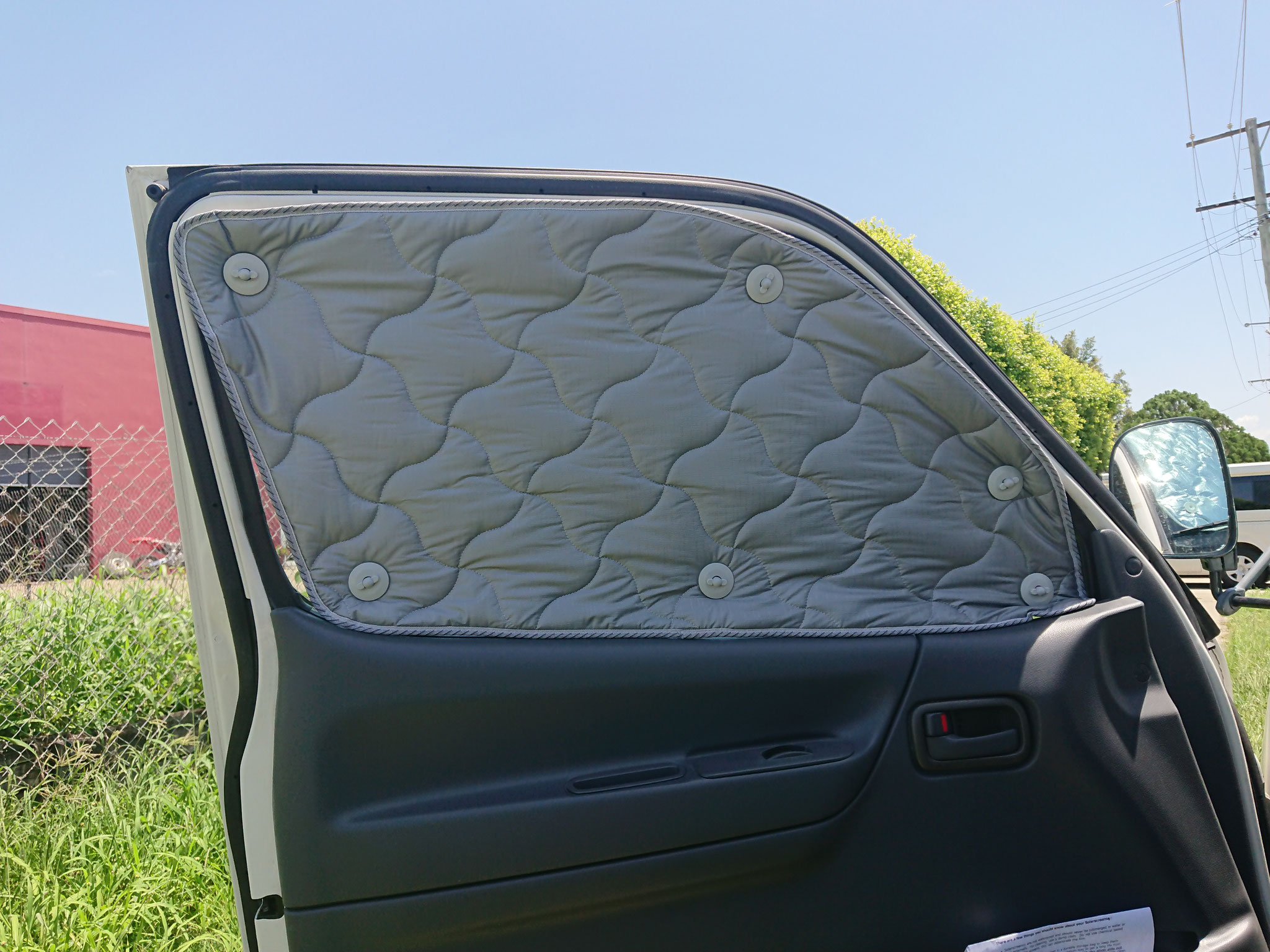 Solarscreen Australia 100 series Hiace cabin window insulation 