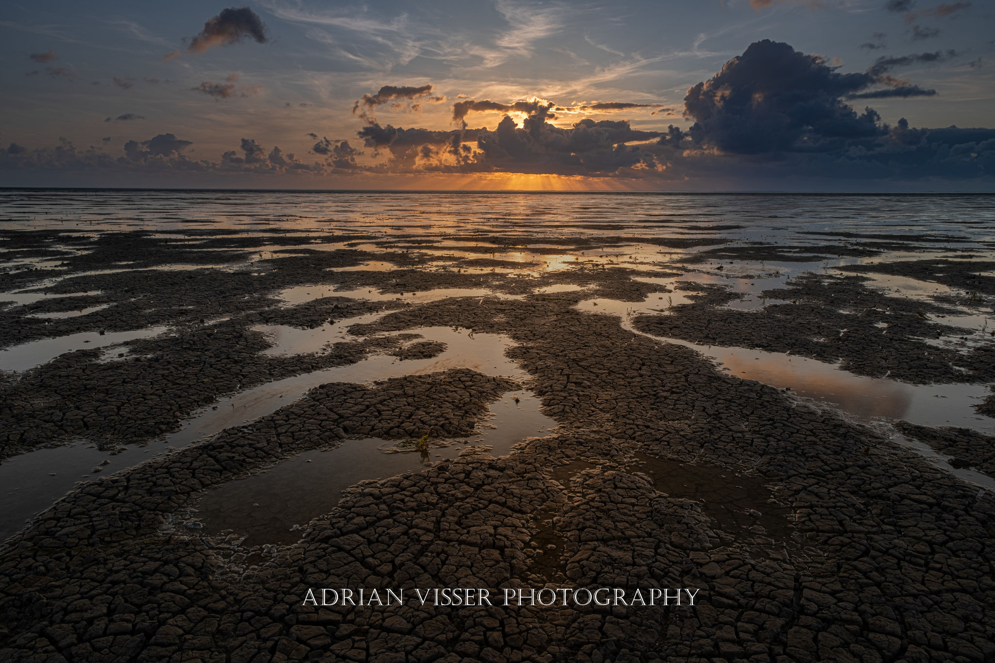 Sunset wadden area