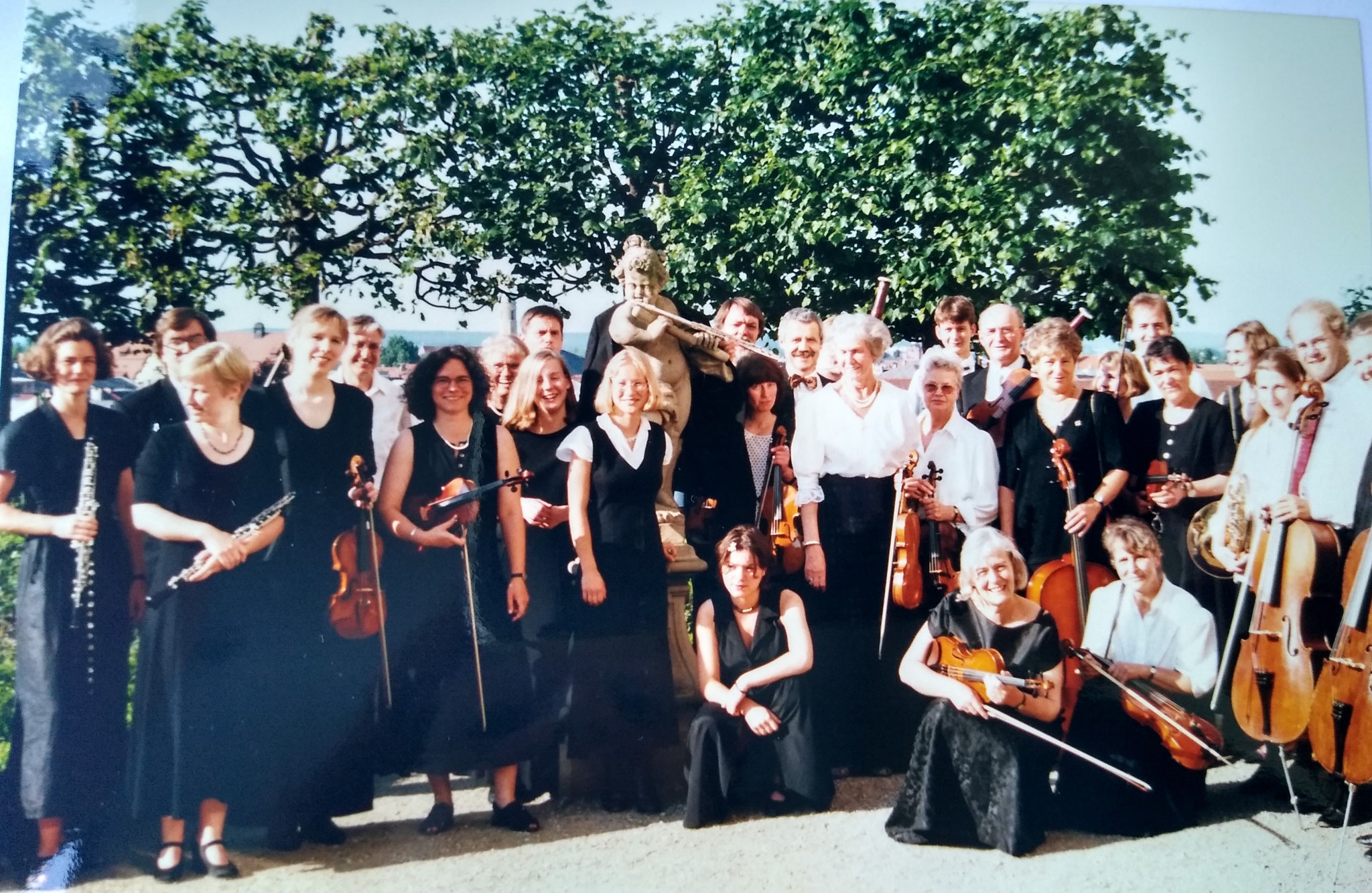 Im Rosengarten Bamberg vor dem Konzert zum 40-jährigen Jubiläum im Kaisersaal - 9. Juni 1996