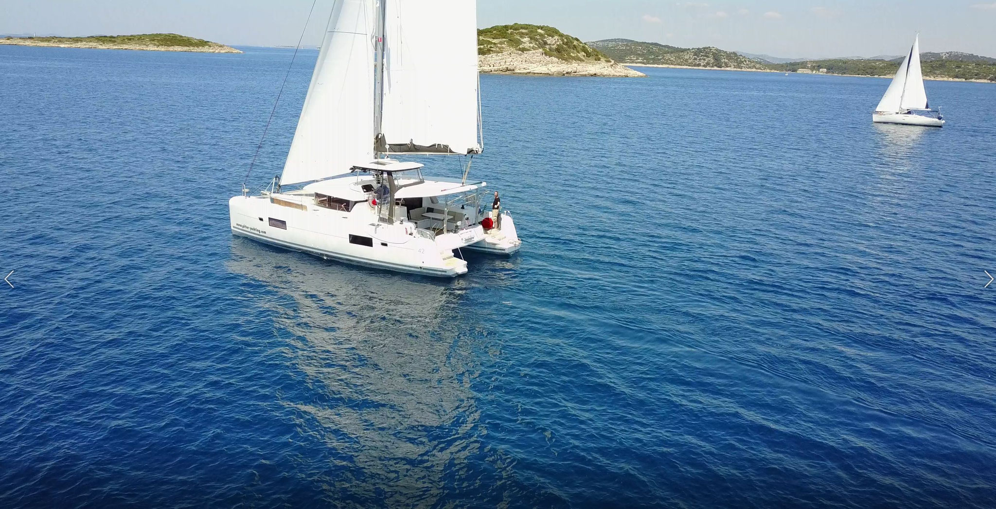 Katamaran Reisen als Charter Kroatien von Trogir bei Spllit - www.katamaramtraum.com