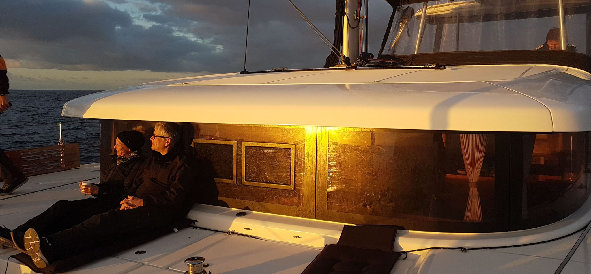 Enjoy the sunset, before our sailing vacation comes to the end.