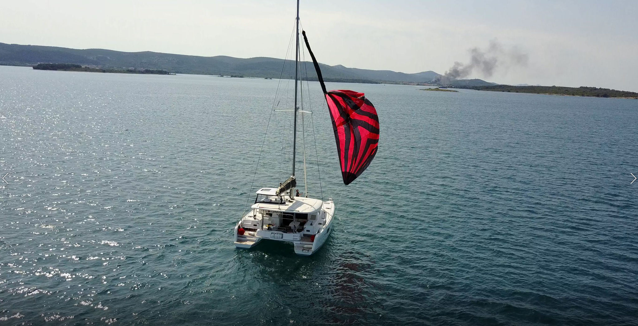 Karamaran fahren mit Hochseesegeln Törn, wo Sie selber unser Lagoon 42 steuern    -     www.katamarantraum.com