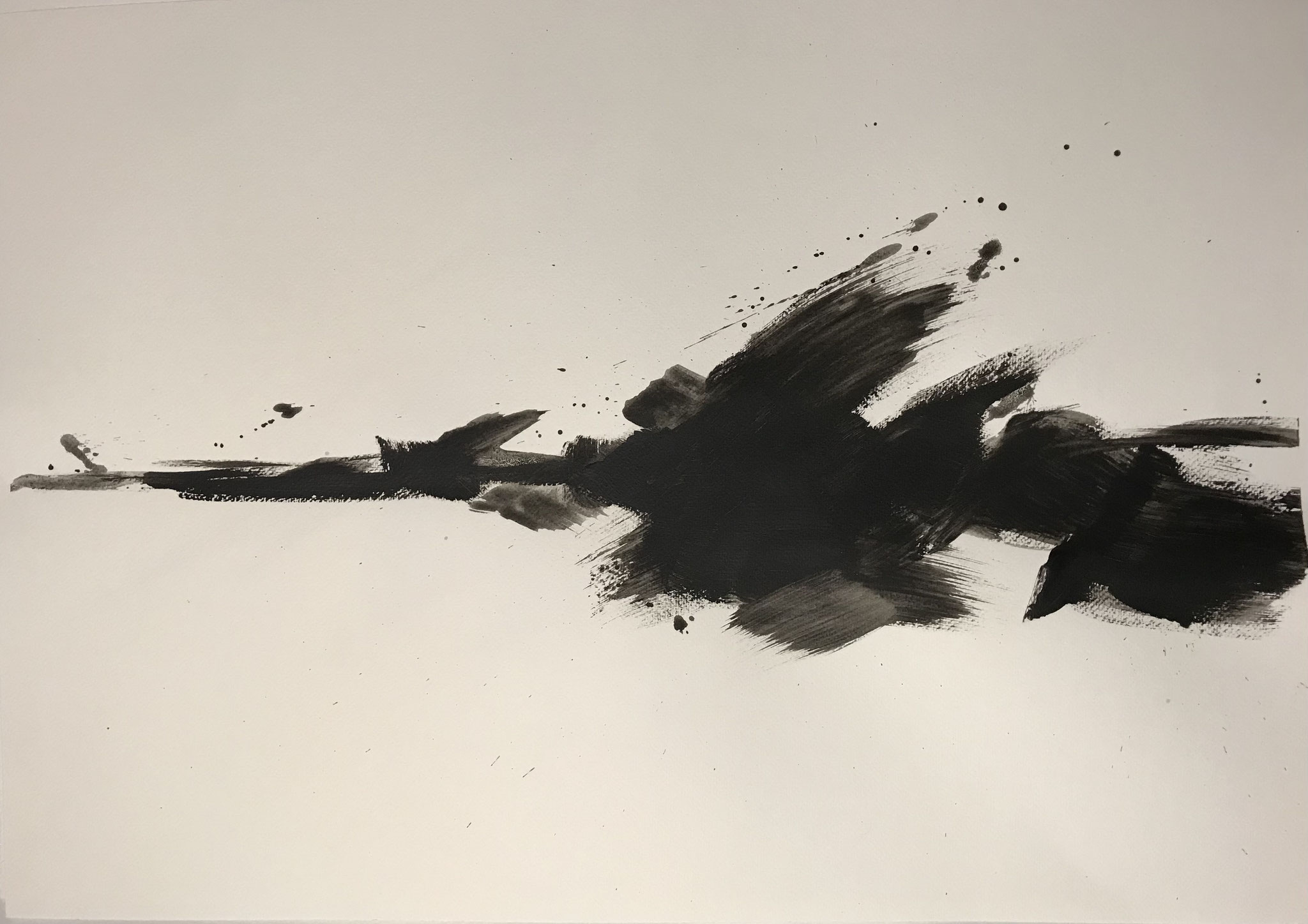 Frontignan #7- Acrylique sur papier - 50 X 70 cm - 2021